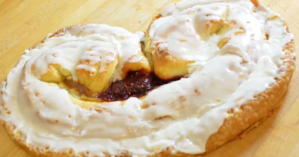 Raspberry Kringle by Uncle Mike's Bake Shoppe | Goldbelly