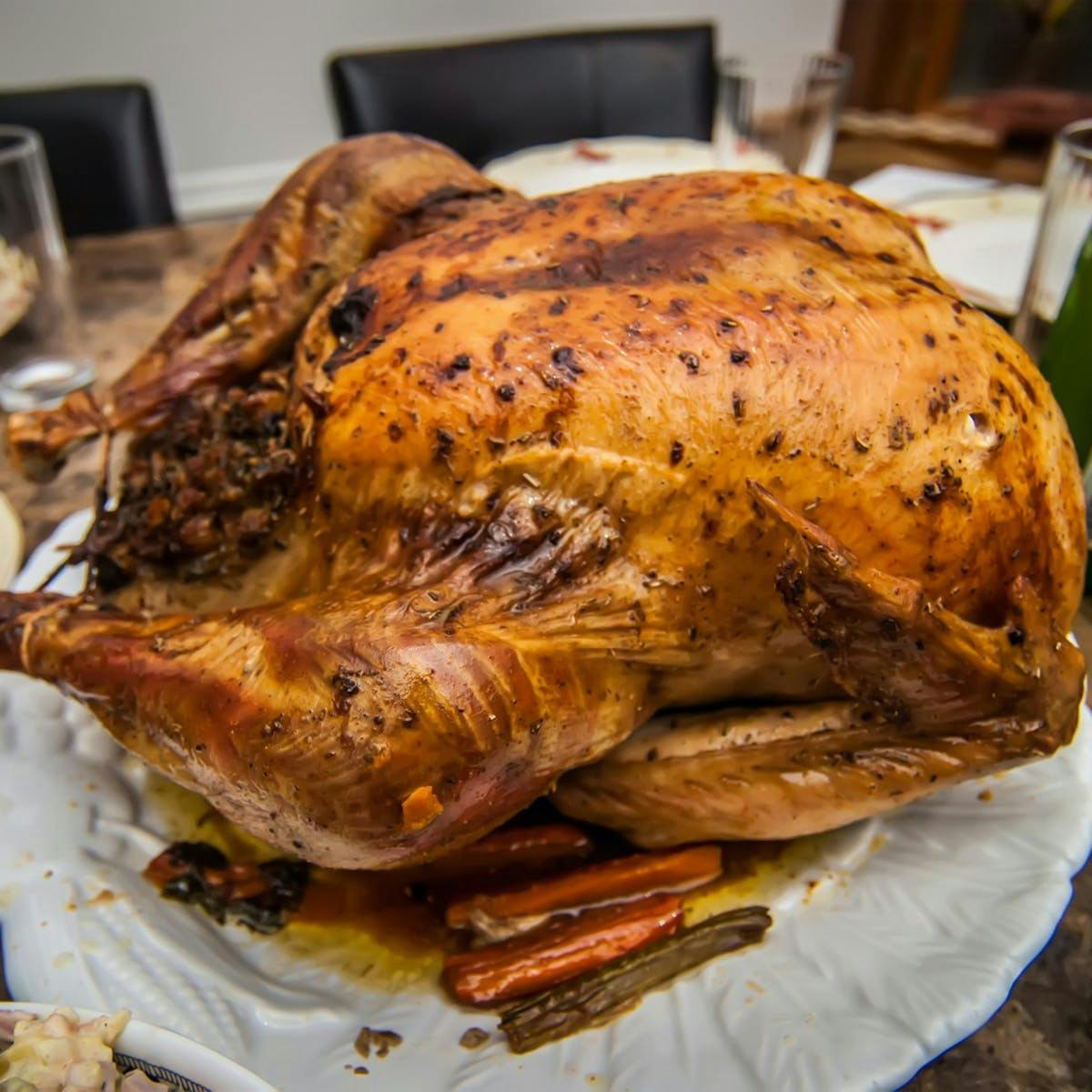 Mesquite Smoked Turkey, ice, Turkey, Thanksgiving dinner, recipe