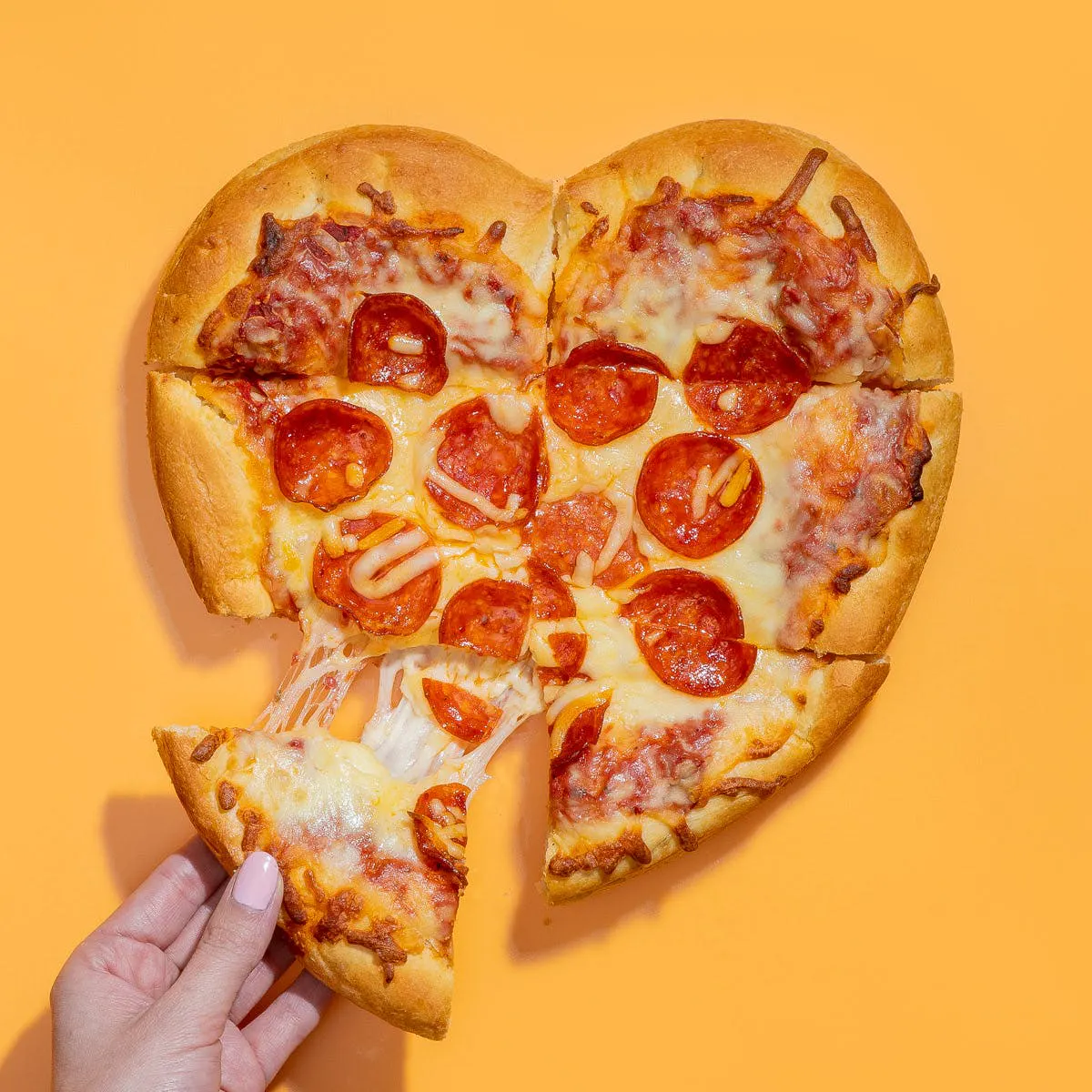Heart Shaped Pepperoni Pizza - 3 Pack by Detroit Style Pizza Co - Alternate image 1