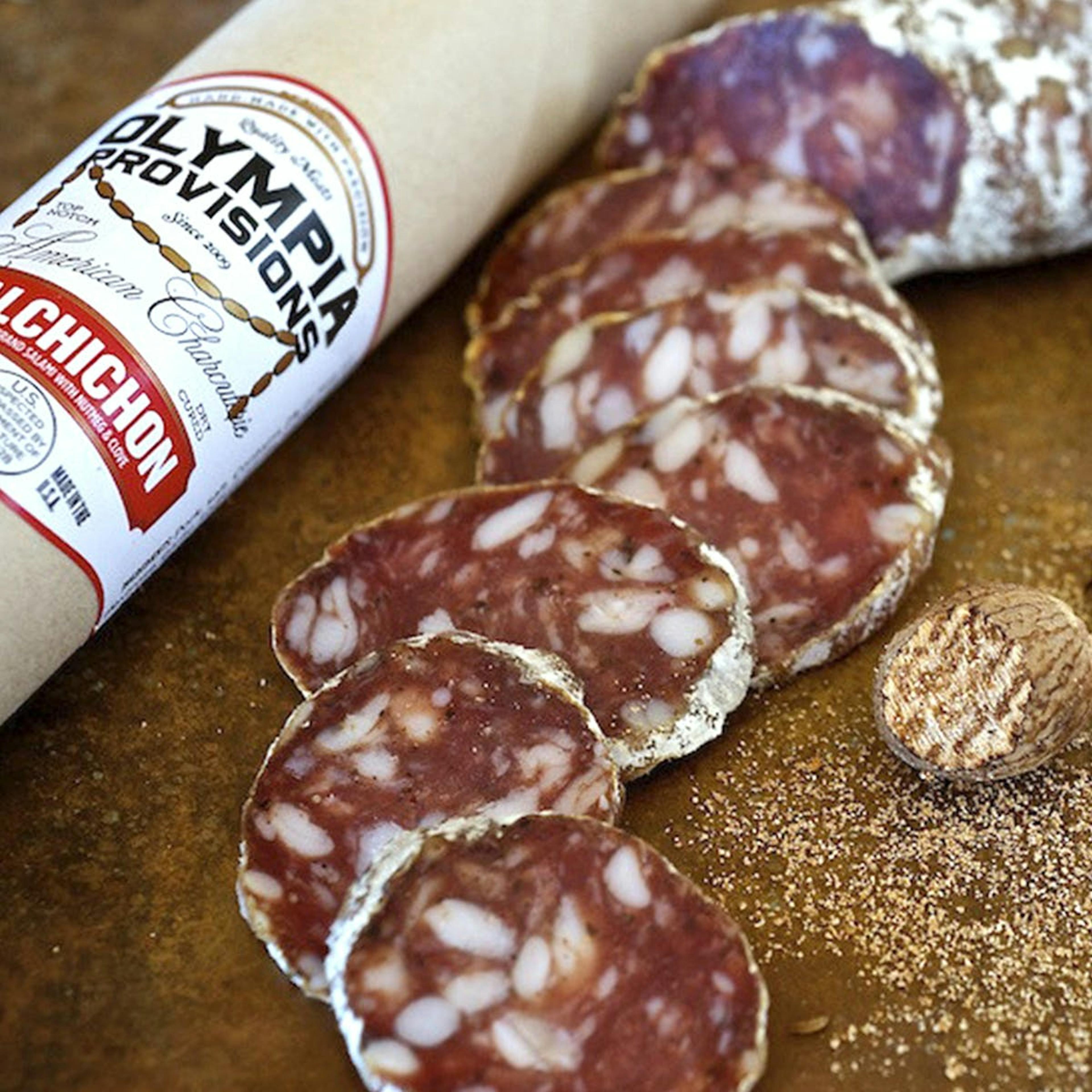 Spanish Salami Sampler with Red Gift Box by Olympia Provisions - Alternate image 4