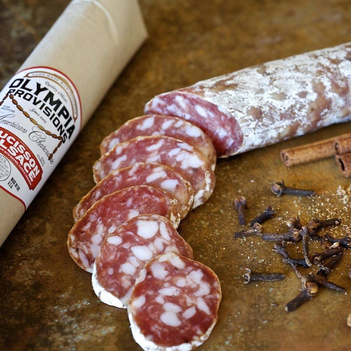 French Salami Sampler with Red Gift Box by Olympia Provisions - Alternate image 4