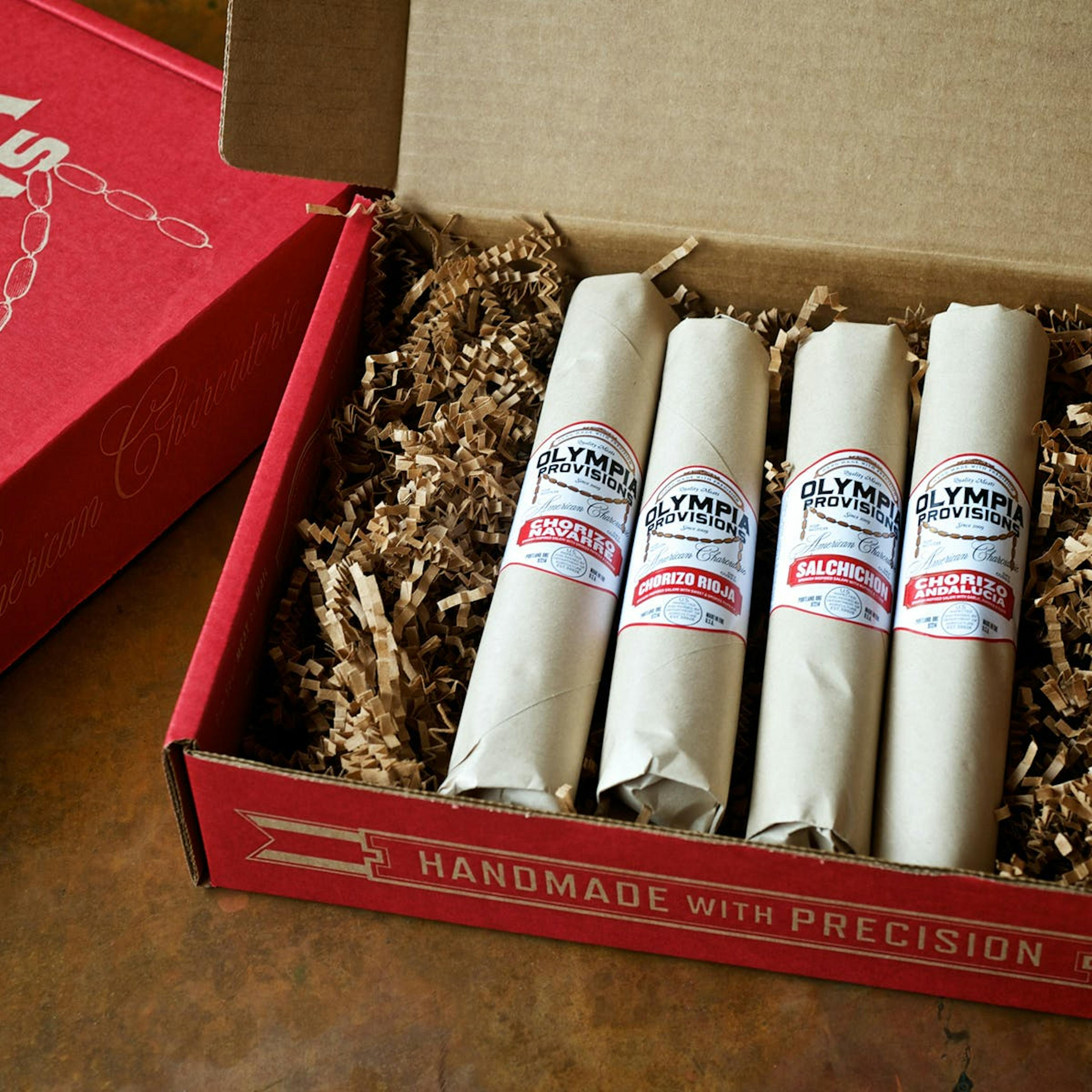 Spanish Salami Sampler with Red Gift Box by Olympia Provisions - Alternate image 6