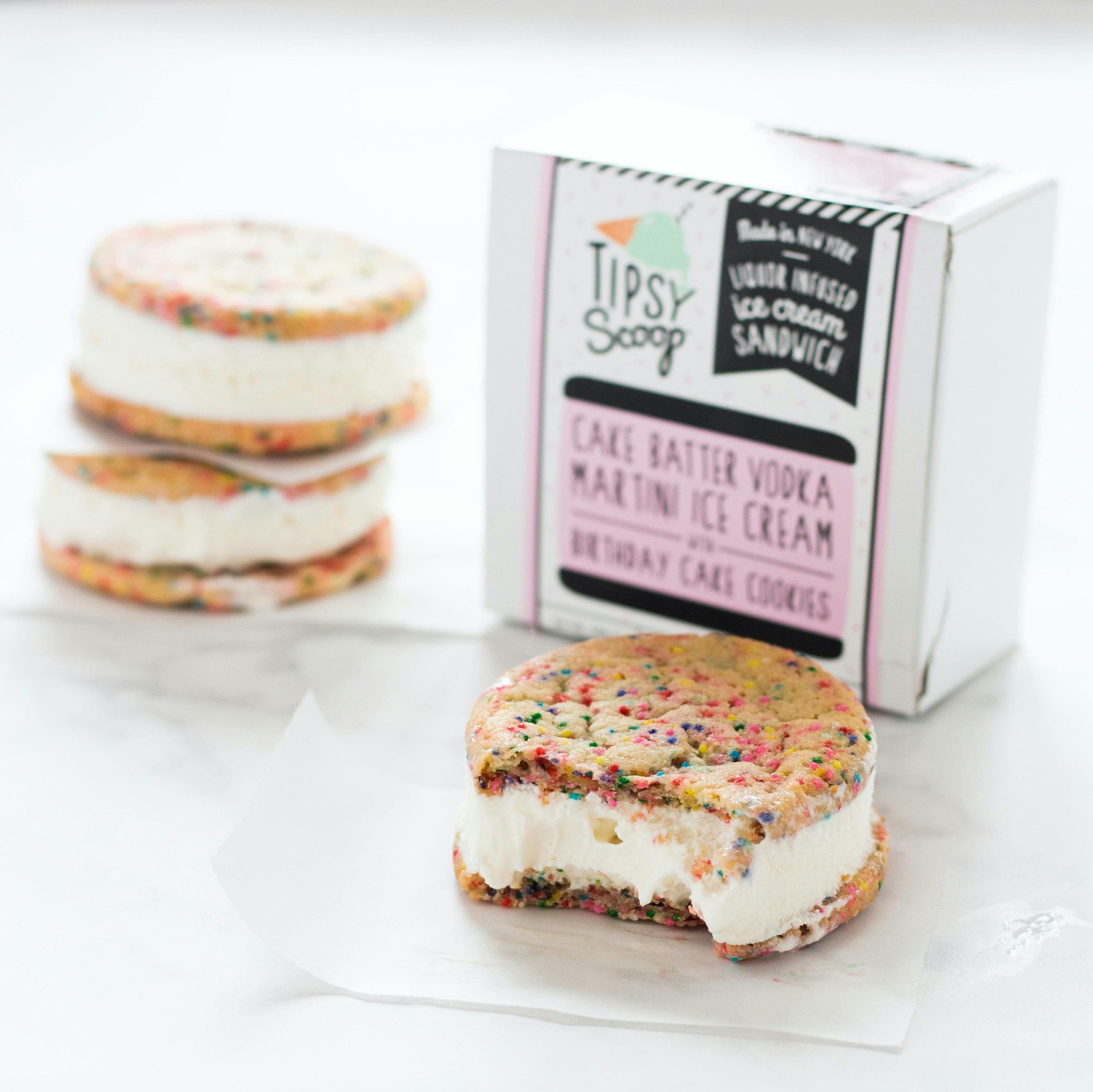DIY Boozy Ice Cream Sandwich Making Kit - 12 Pack by Tipsy Scoop Boozy Ice  Cream | Goldbelly