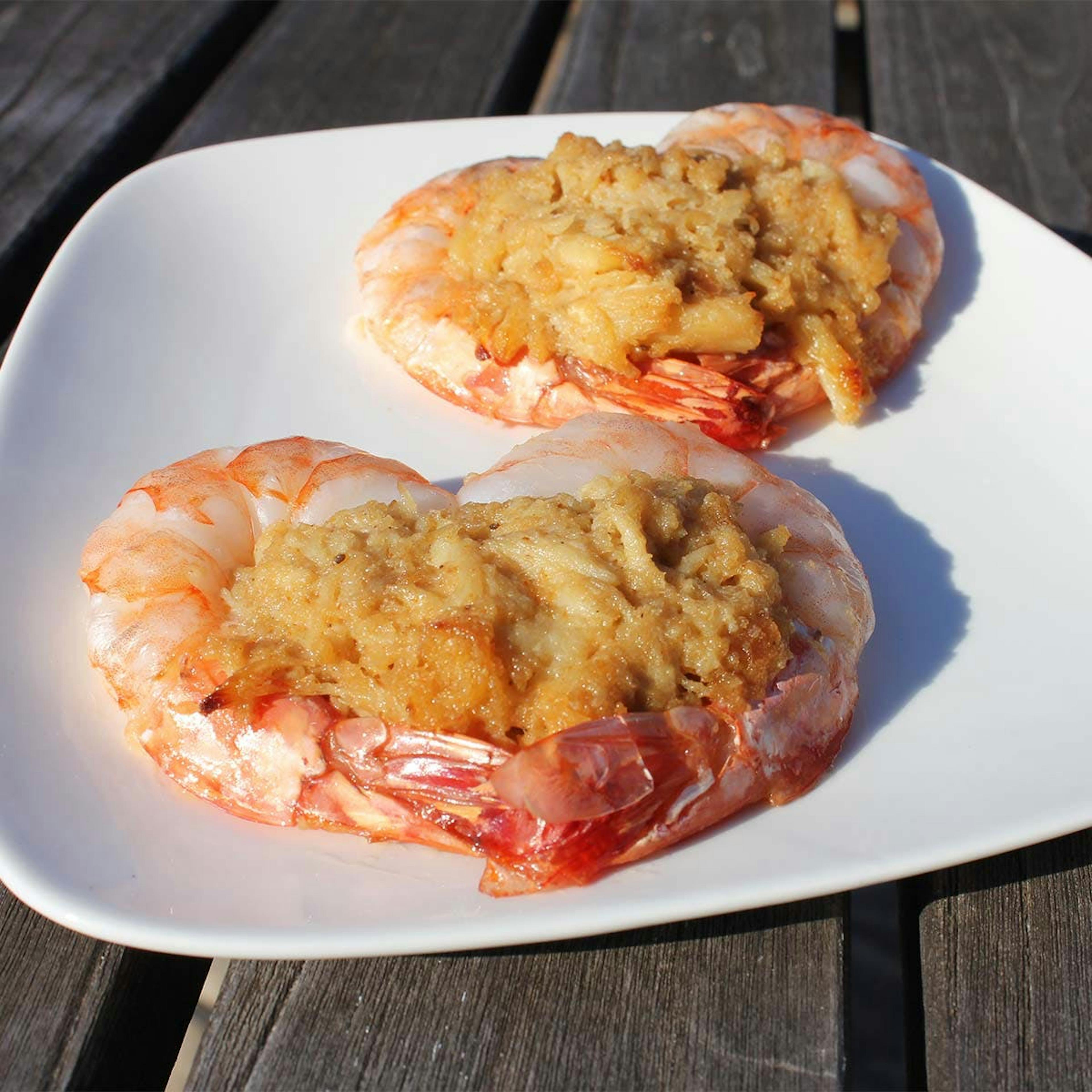 Crab Stuffed "Heart" Shaped Shrimp by Angelina's Crab Cakes