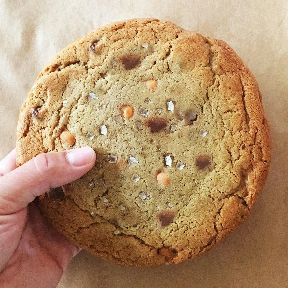 GIANT Sea Salt Caramel Chocolate Chip Cookies - 5 Pack by T-Rex Cookie Company - Alternate image 3