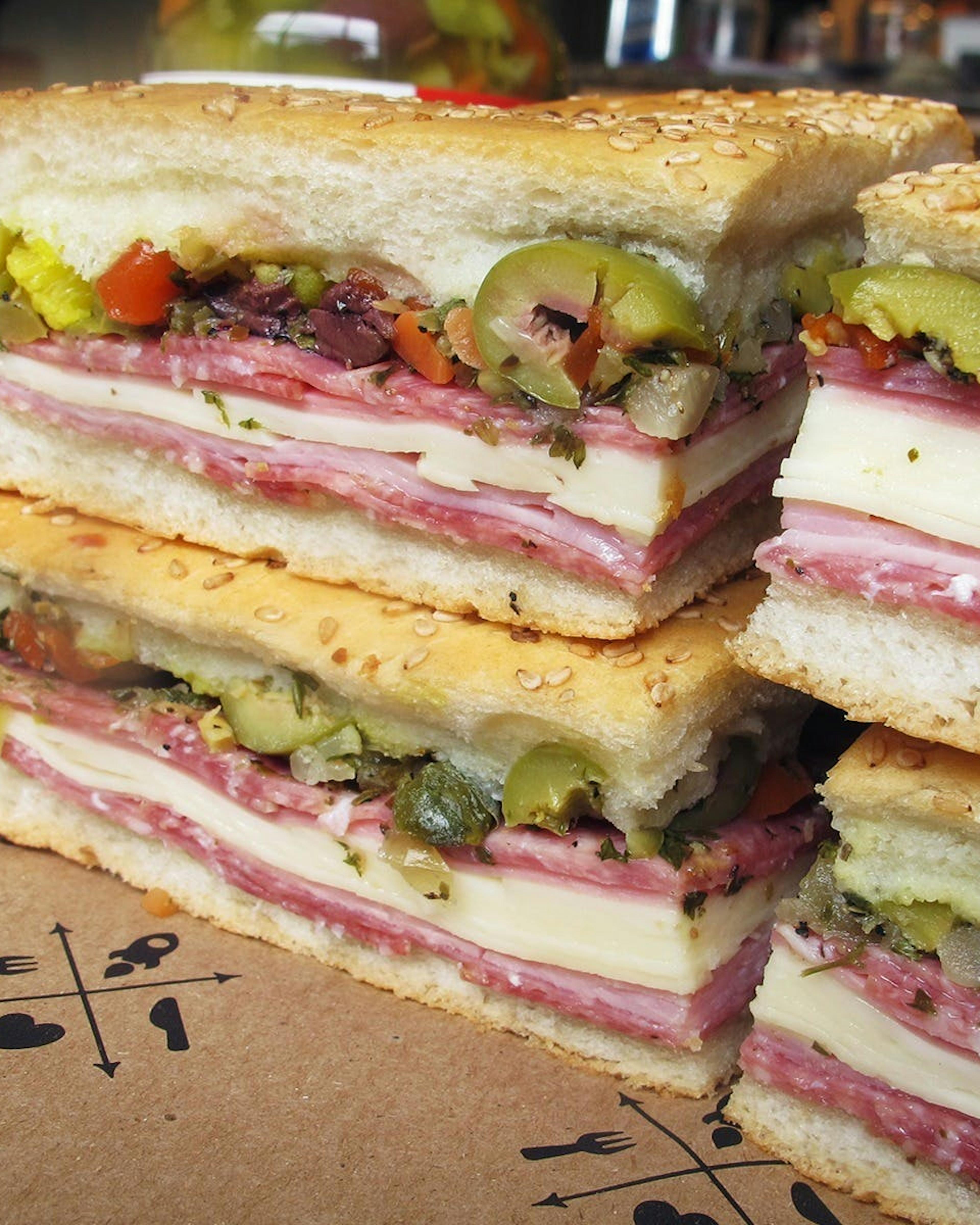 Original Muffuletta Sandwich - 4 pack (Serves 14-16)