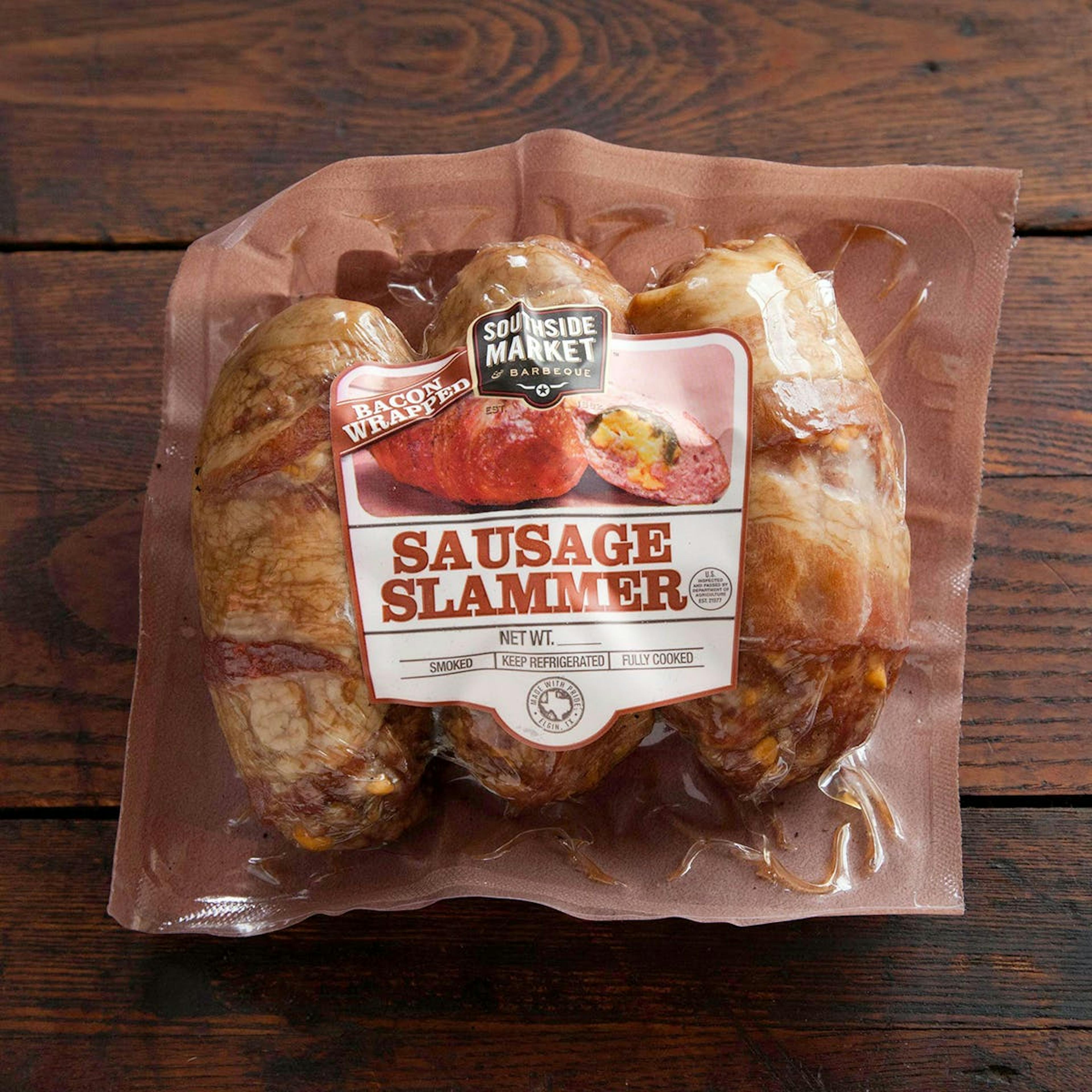 Bacon Wrapped Cheddar Jalapeño Sausage Slammers by Southside Market & Barbeque - Alternate image 1