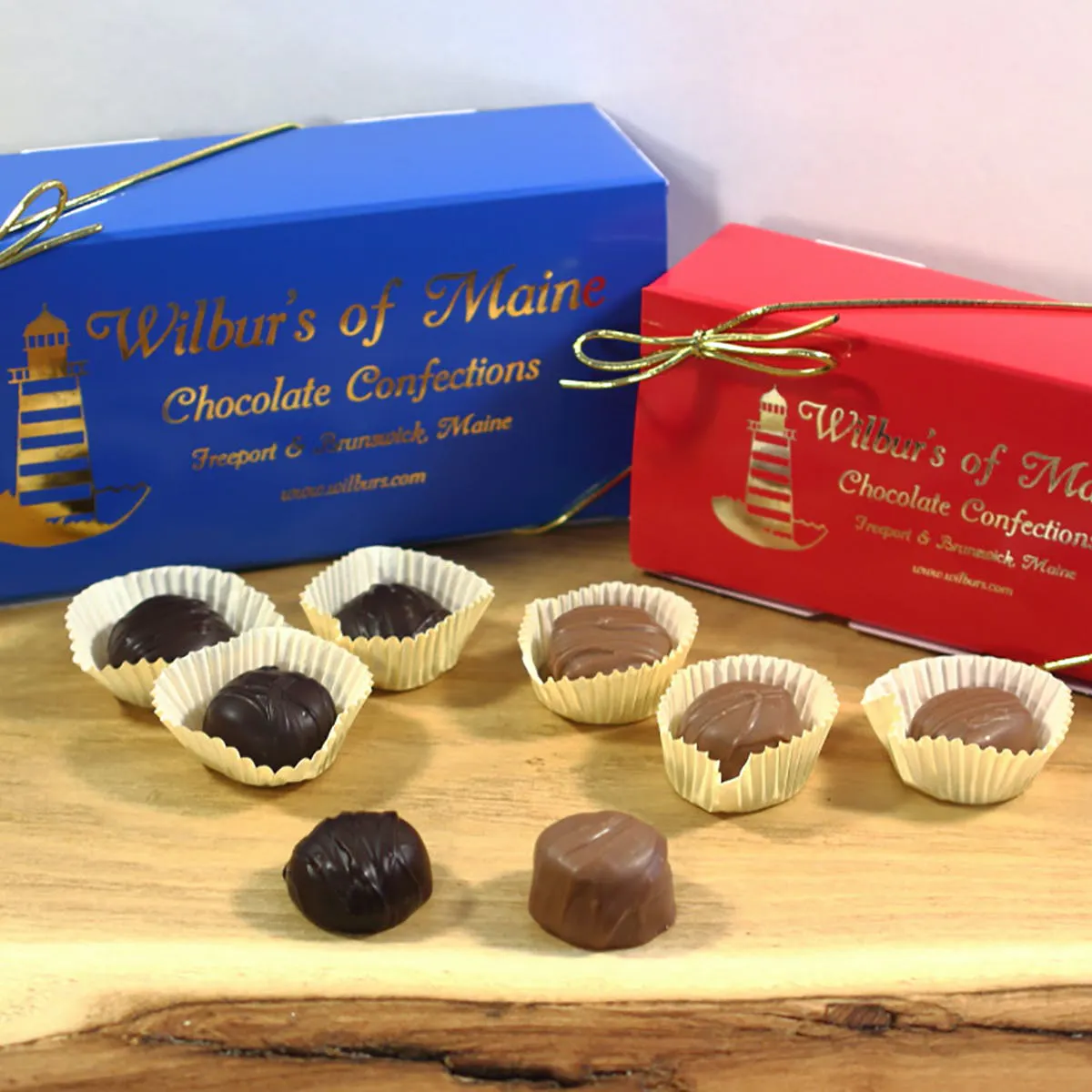Wilbur's of Maine Chocolate Confections - Choose Your Own Chocolate Maple Nut Cream - 2 Pack