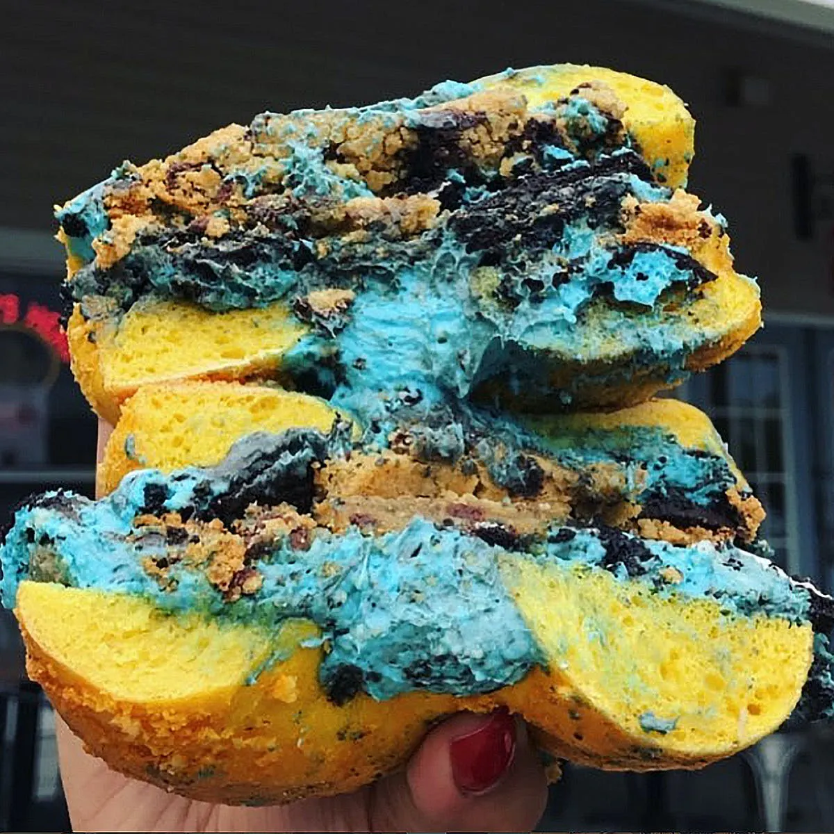 The Bagel Nook - Cookie Monster Back To School Bagels
