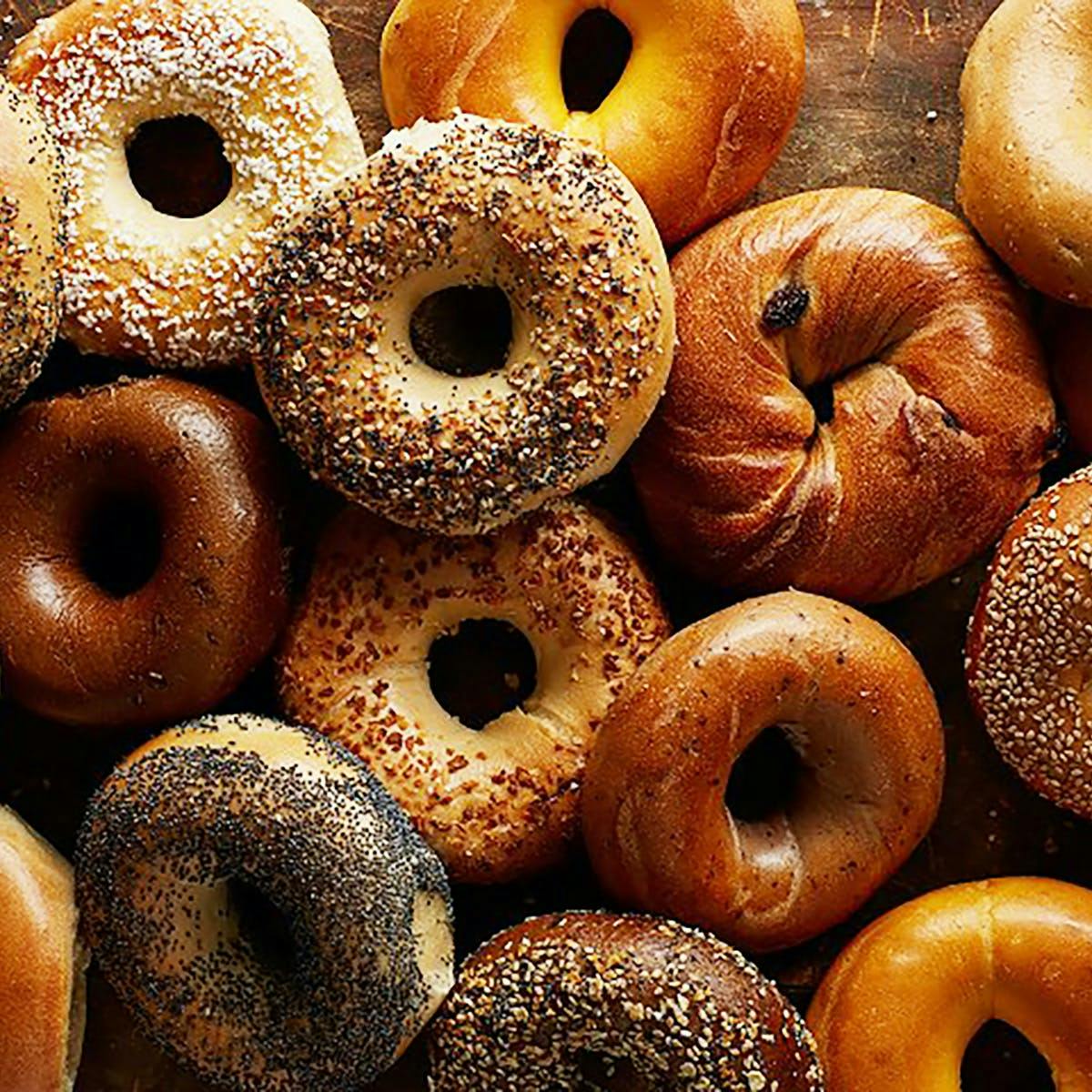 One Dozen Bagels With Cream Cheese By H H Bagels Goldbelly