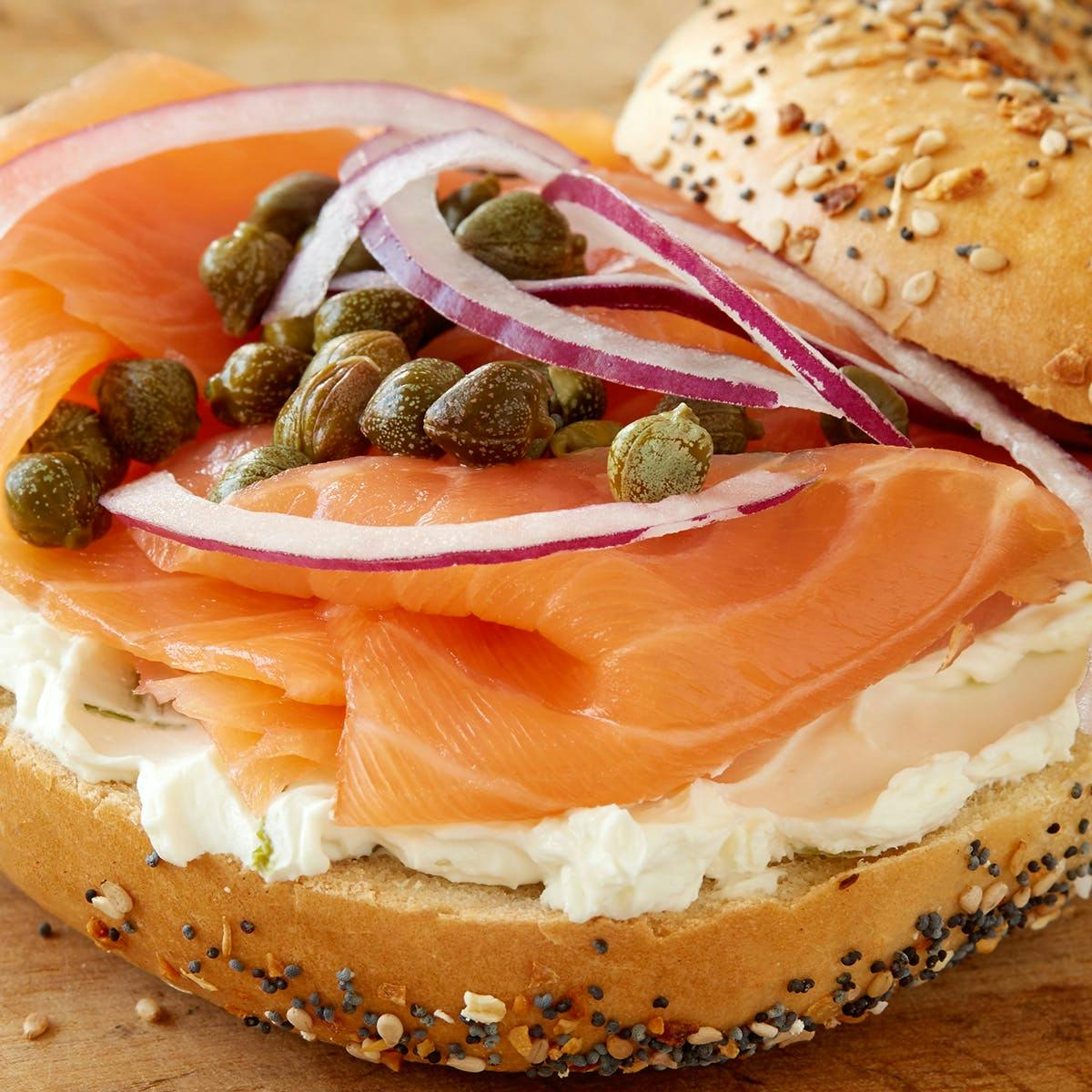 Bagels, Cream Cheese & Nova Scotia Salmon - Two Dozen by H&H Bagels - Alternate image 1
