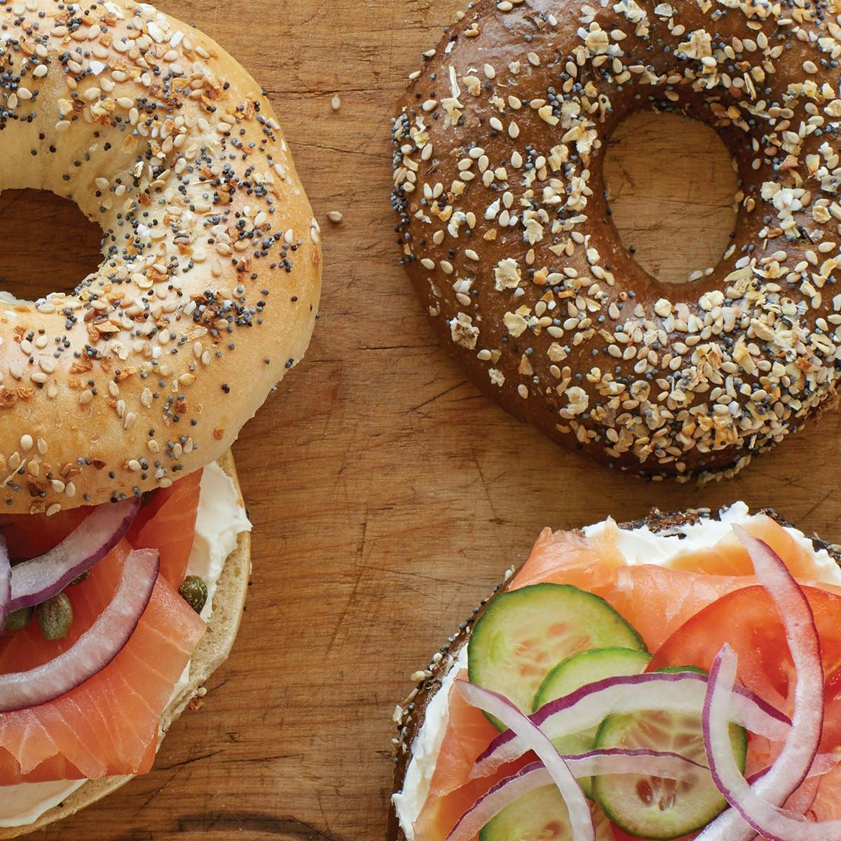 Bagels, Cream Cheese & Nova Scotia Salmon - Two Dozen by H&H Bagels