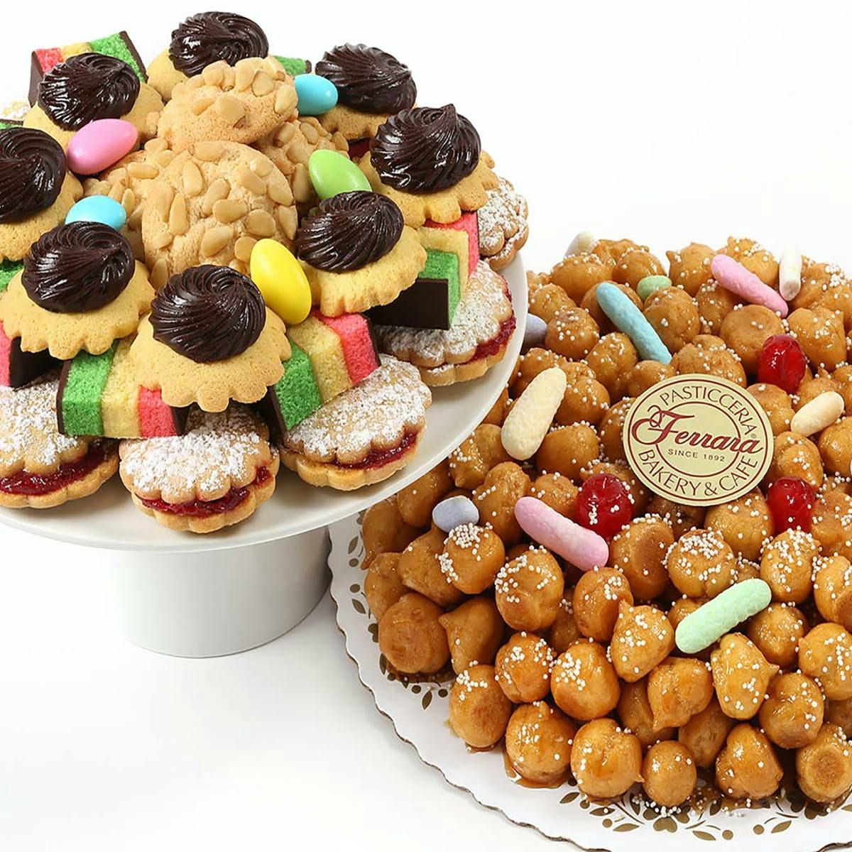 Struffoli + Italian Cookie Tray Combo by Ferrara Bakery Goldbelly