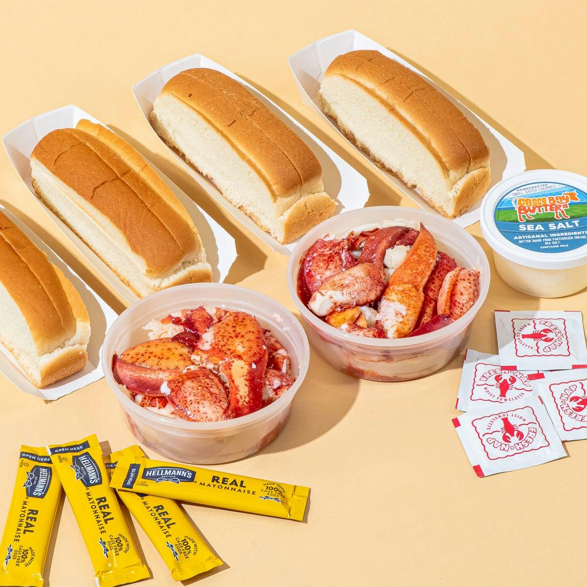 Maine Lobster Roll + Crab Roll Kit by McLoons Lobster Shack - Alternate image 1