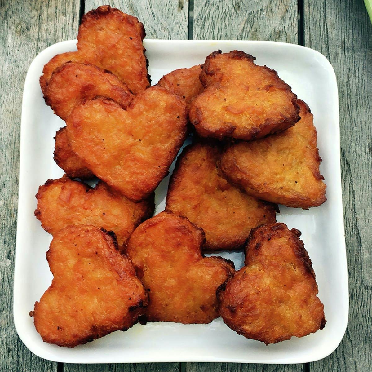 Heart Shaped Large Sweet Potato Latke - 20 Pack by Linda's Gourmet Latkes