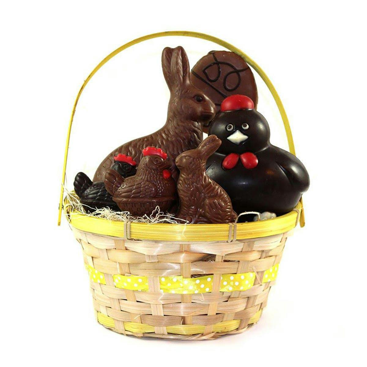 Wicker Easter Basket Bunny Rabbit Shape FREE SHIPPING