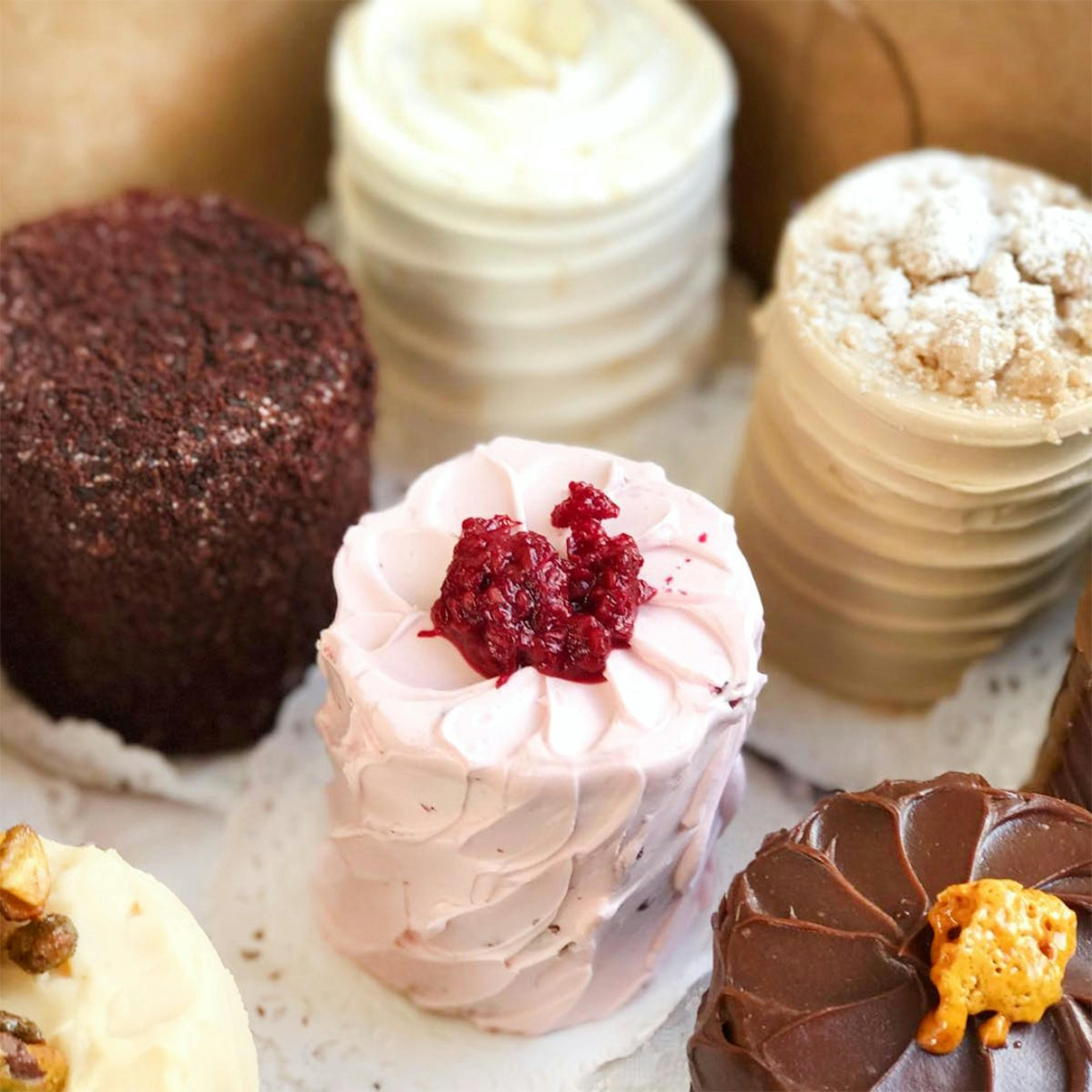 Choose Your Own Mini Cakes Gift Box - 9 Pack by Cake Monkey Bakery - Alternate image 3