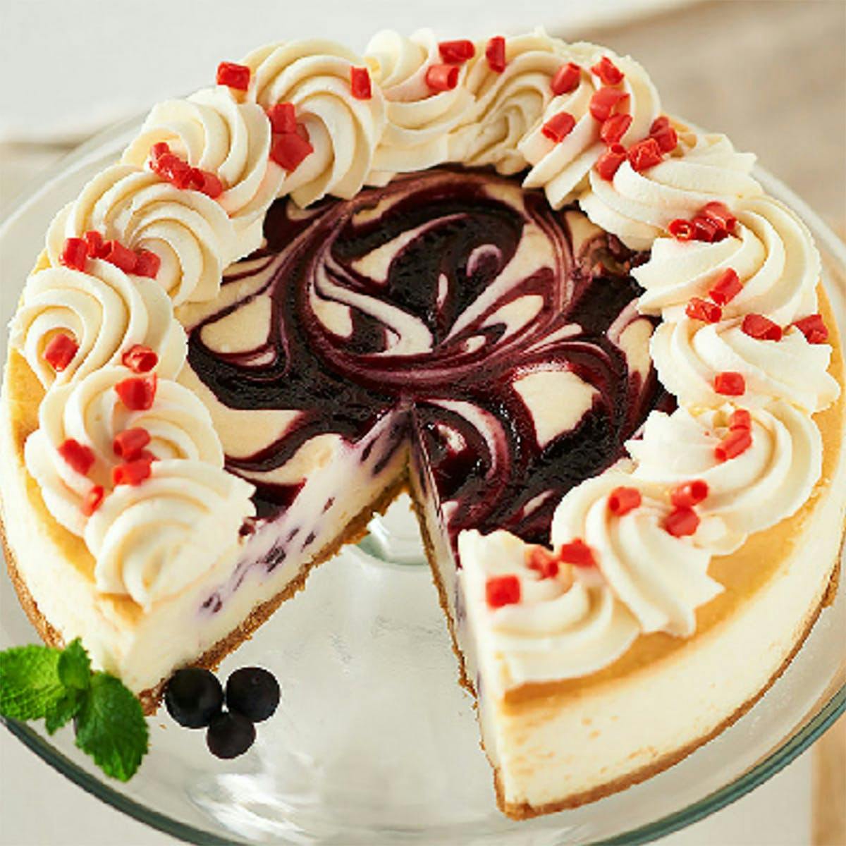White Chocolate Blueberry Cheesecake by Junior's Cheesecake - Alternate image 1