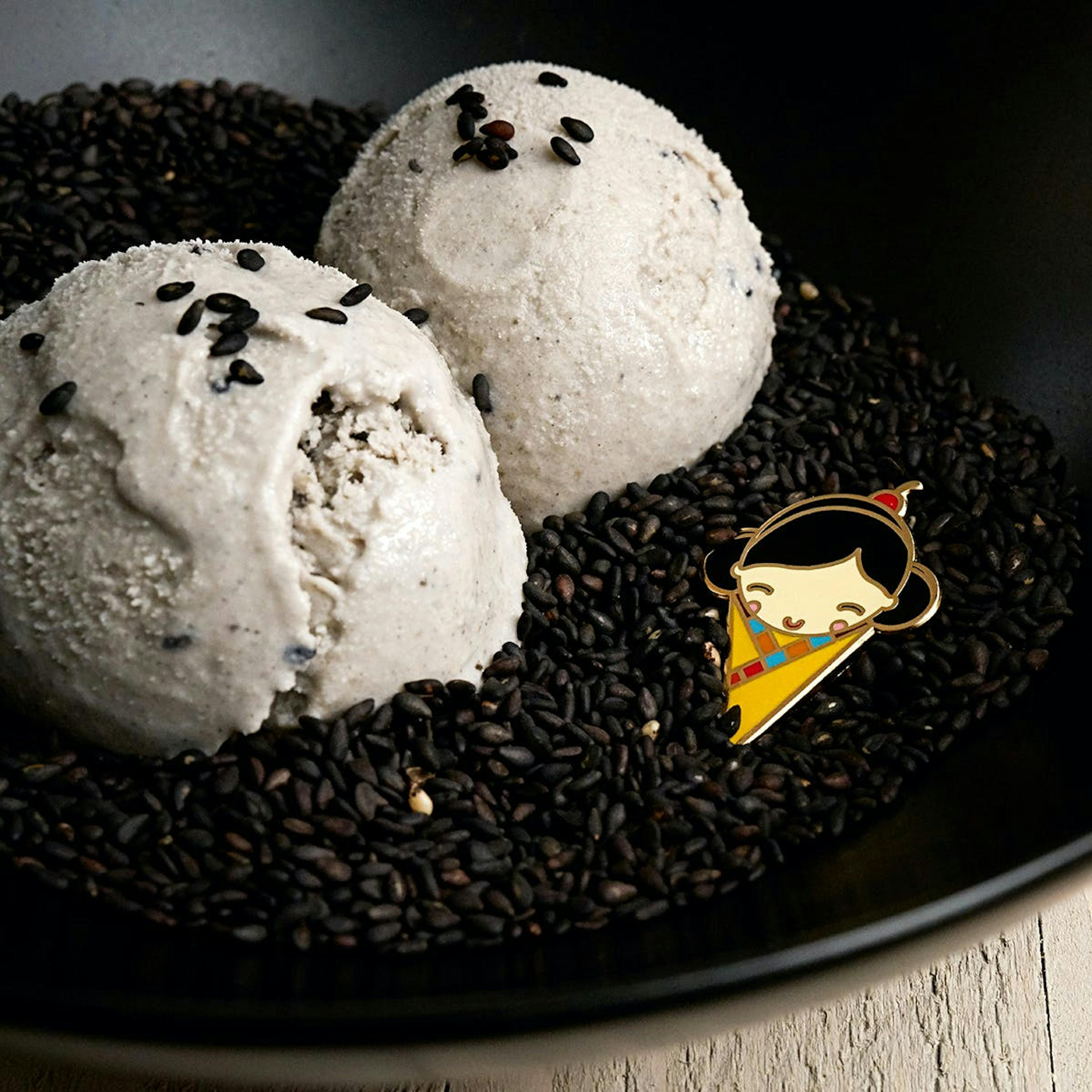 Black Sesame Ice Cream - 6 Pints by Noona's Ice Cream - Alternate image 4