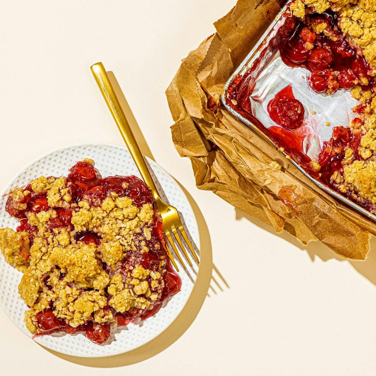 Cherry Crisp Baked in a Paper Bag® by The Elegant Farmer