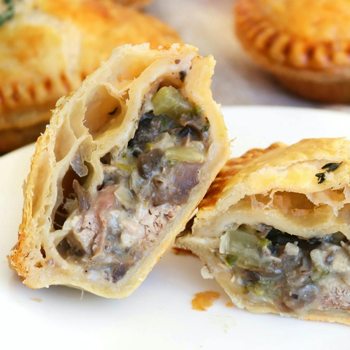 Chicken & Mushroom Hand Pies by Panbury's Double Crust Hand Pies
