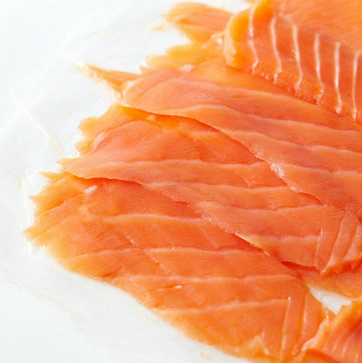 Tender Fish Meat, Cut into Thin Slices. Cold-smoked Chum Salmon Stock Image  - Image of siberian, market: 207601241