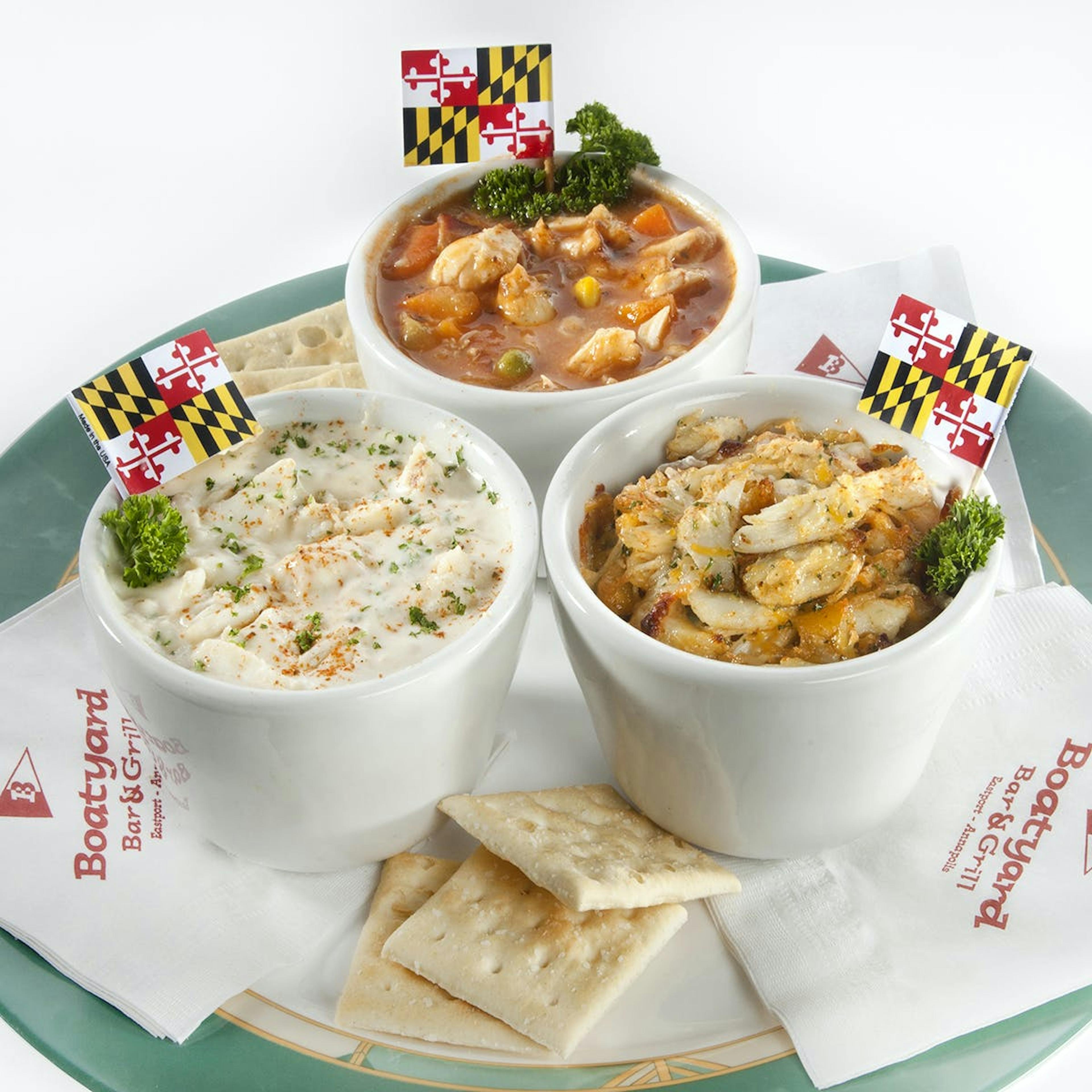Sip & Dip - Maryland Crab Soup and Dip Combo by Boatyard Bar & Grill