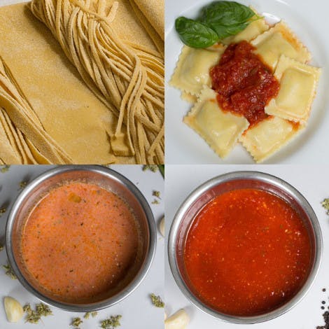 Fresh Pasta + Ravioli Dinner for 8 by Raffetto's Pasta