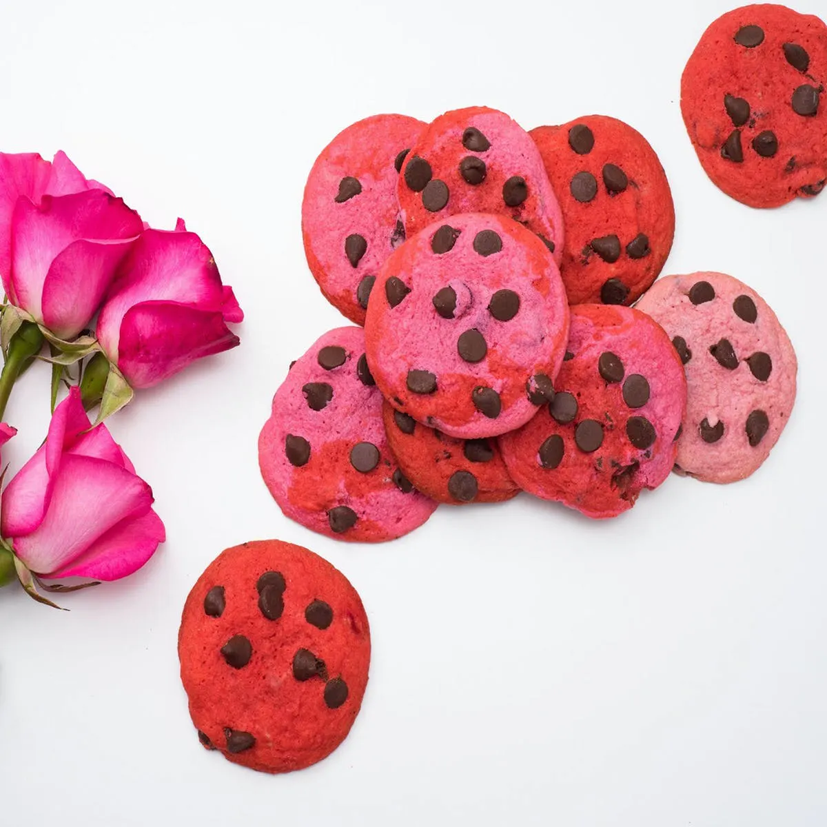 Valentine's Day Chocolate Chip Cookie Gift Tin - 20 Pack by Baked in Color