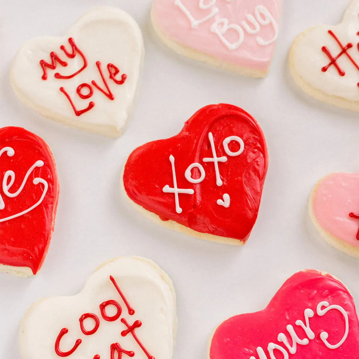 Conversation Heart Sugar Cookies by Elle's Belles Bakery - Alternate image 1