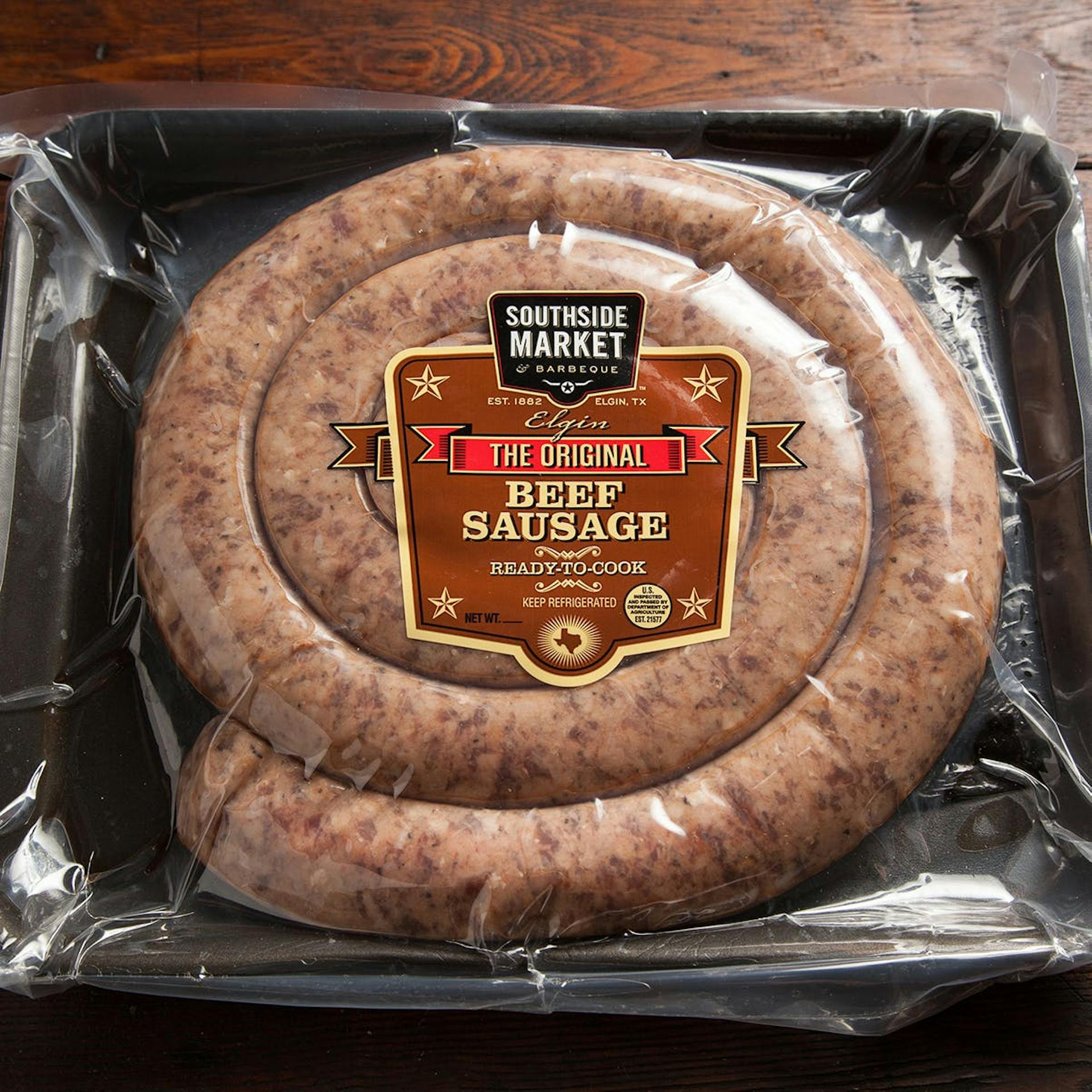 Fresh Original Beef Rope Sausage by Southside Market & Barbeque | Goldbelly