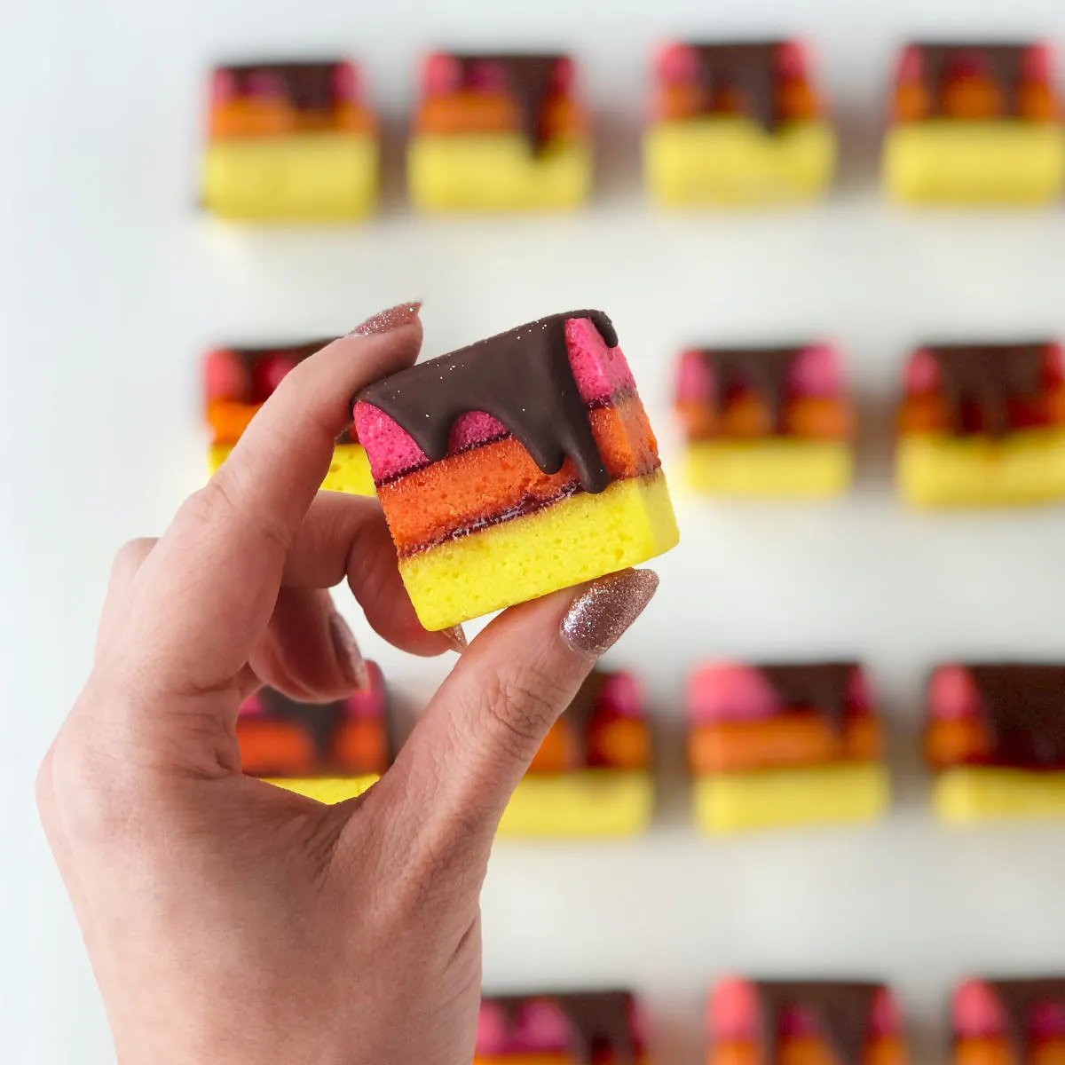 Zola Bakes - Rainbow Cookies Raspberry Filling - 20 Pack