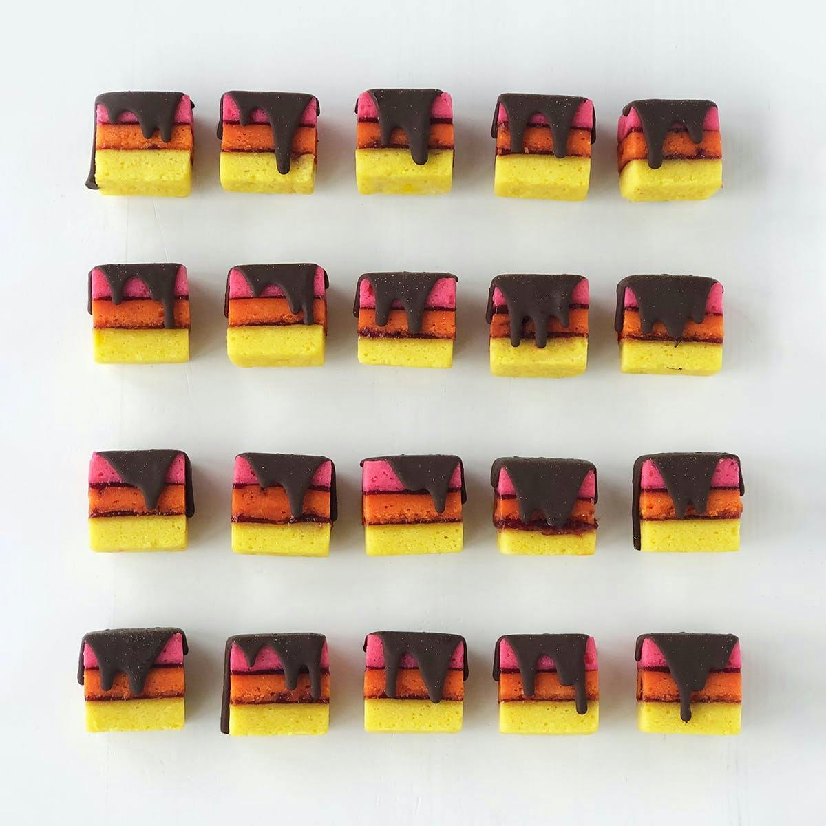 Rainbow Cookies Raspberry Filling - 20 Pack by Zola Bakes - Alternate image 1