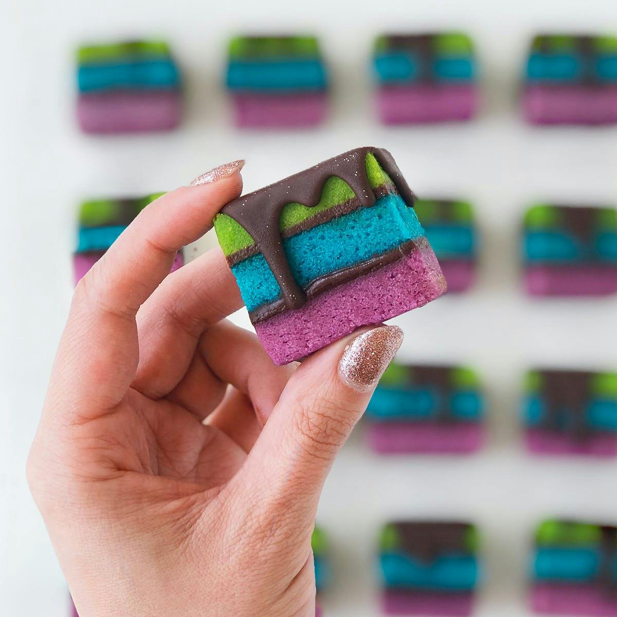 Rainbow Cookies Chocolate Hazelnut Filling - 20 Pack by Zola Bakes