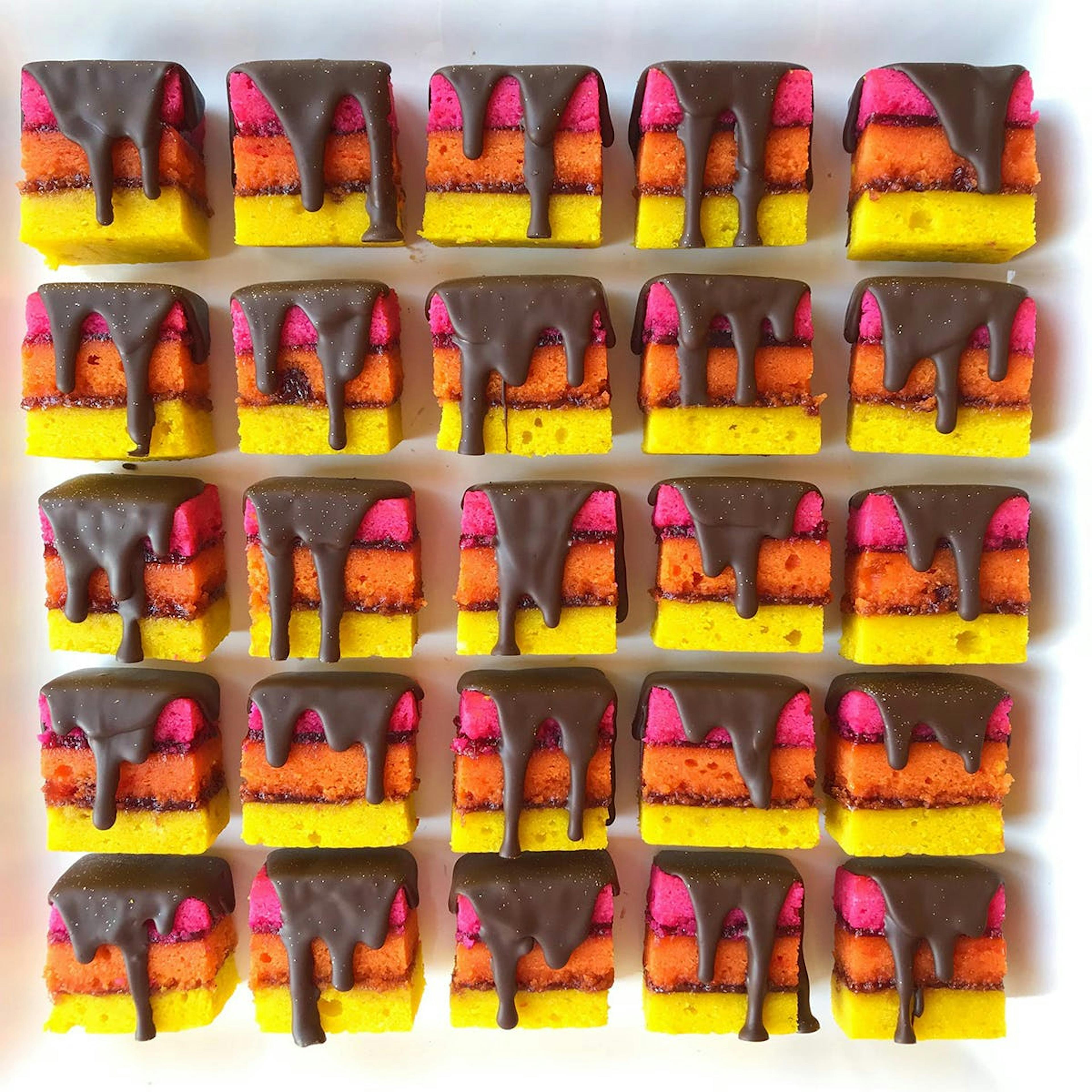 Rainbow Cookies Raspberry Filling - 20 Pack by Zola Bakes - Alternate image 6