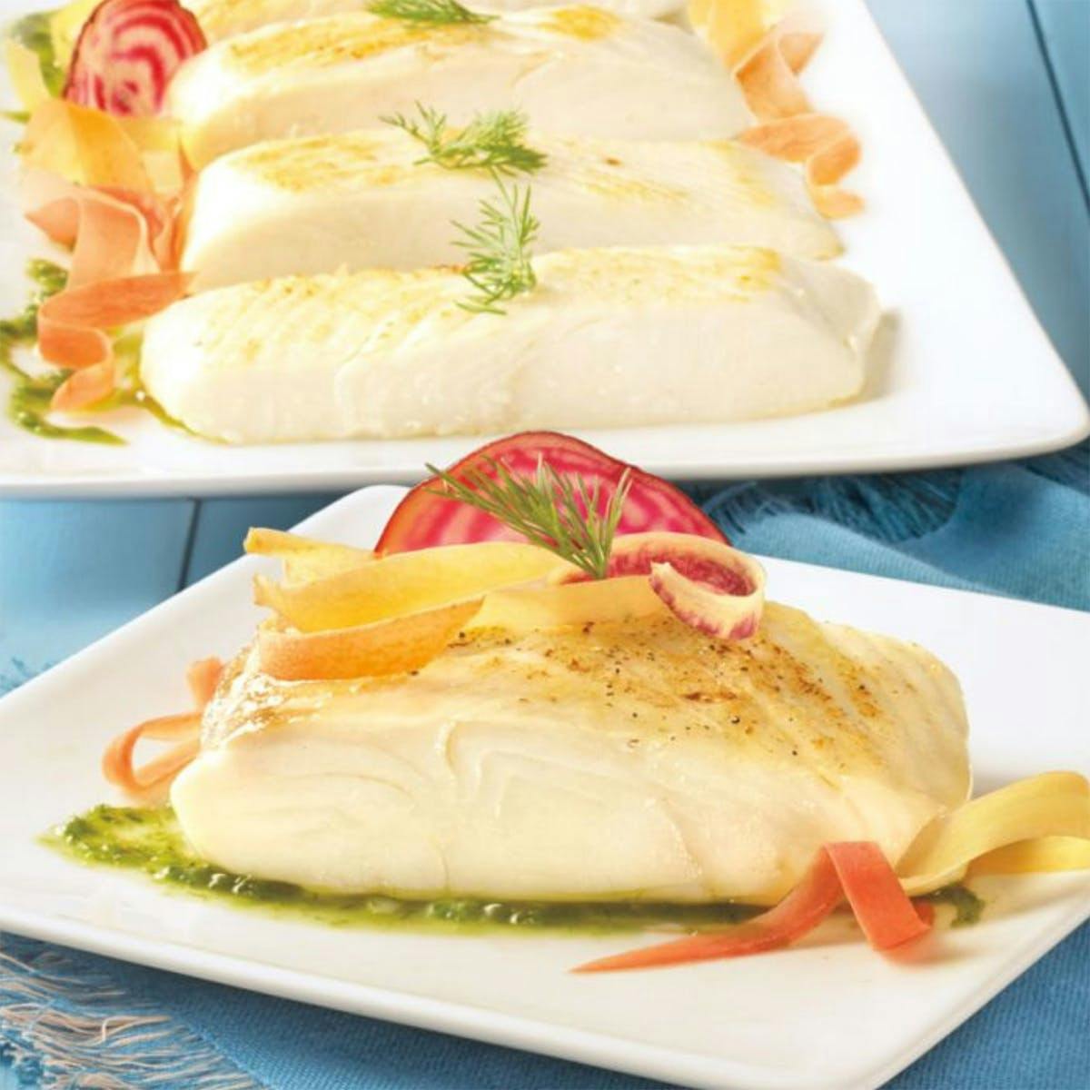 Wild Alaskan Halibut Dinner Fillets by SeaBear Smokehouse