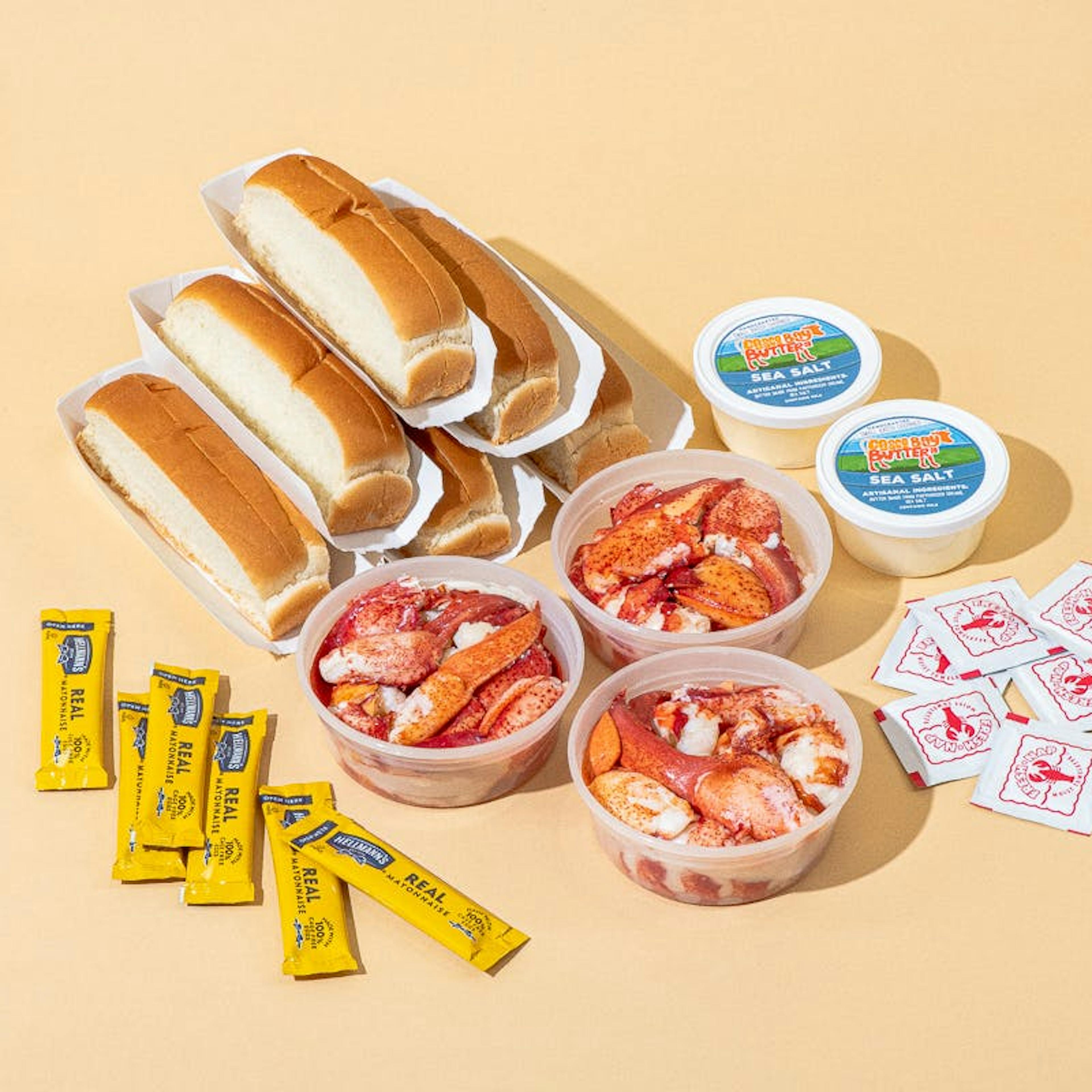 Maine Lobster Roll Kit - 6 Pack by McLoons Lobster Shack - Alternate image 2