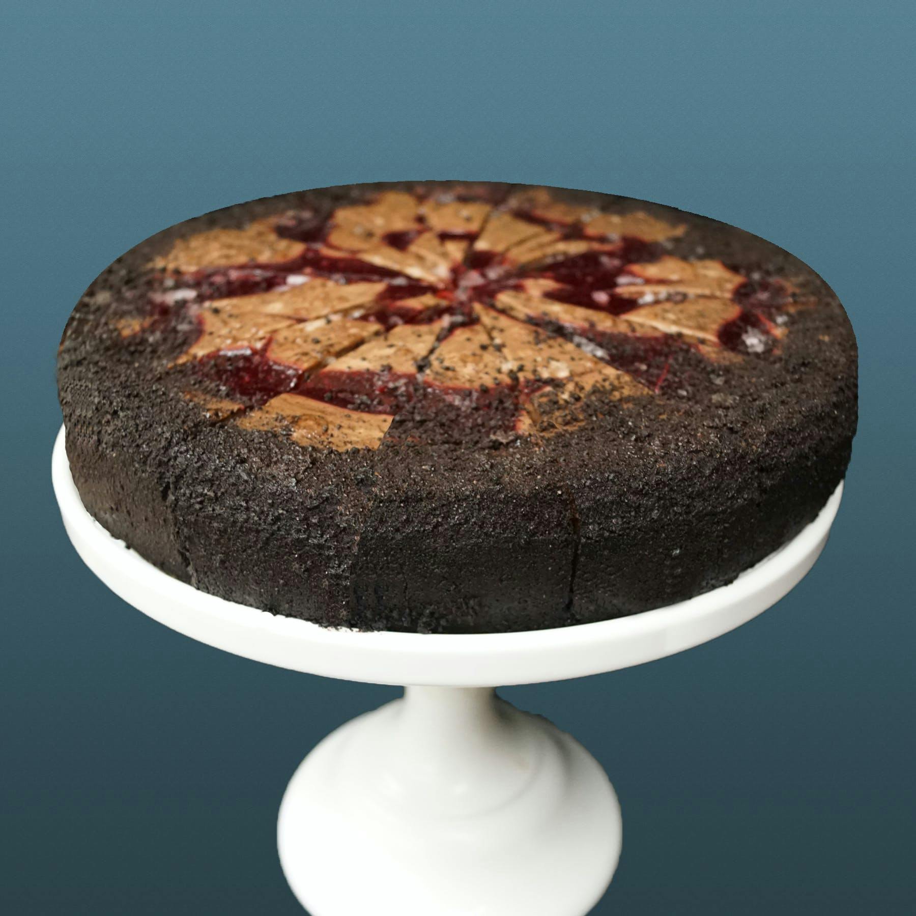 Raspberry Chocolate Cheesecake - 9" by The Nuns of New Skete