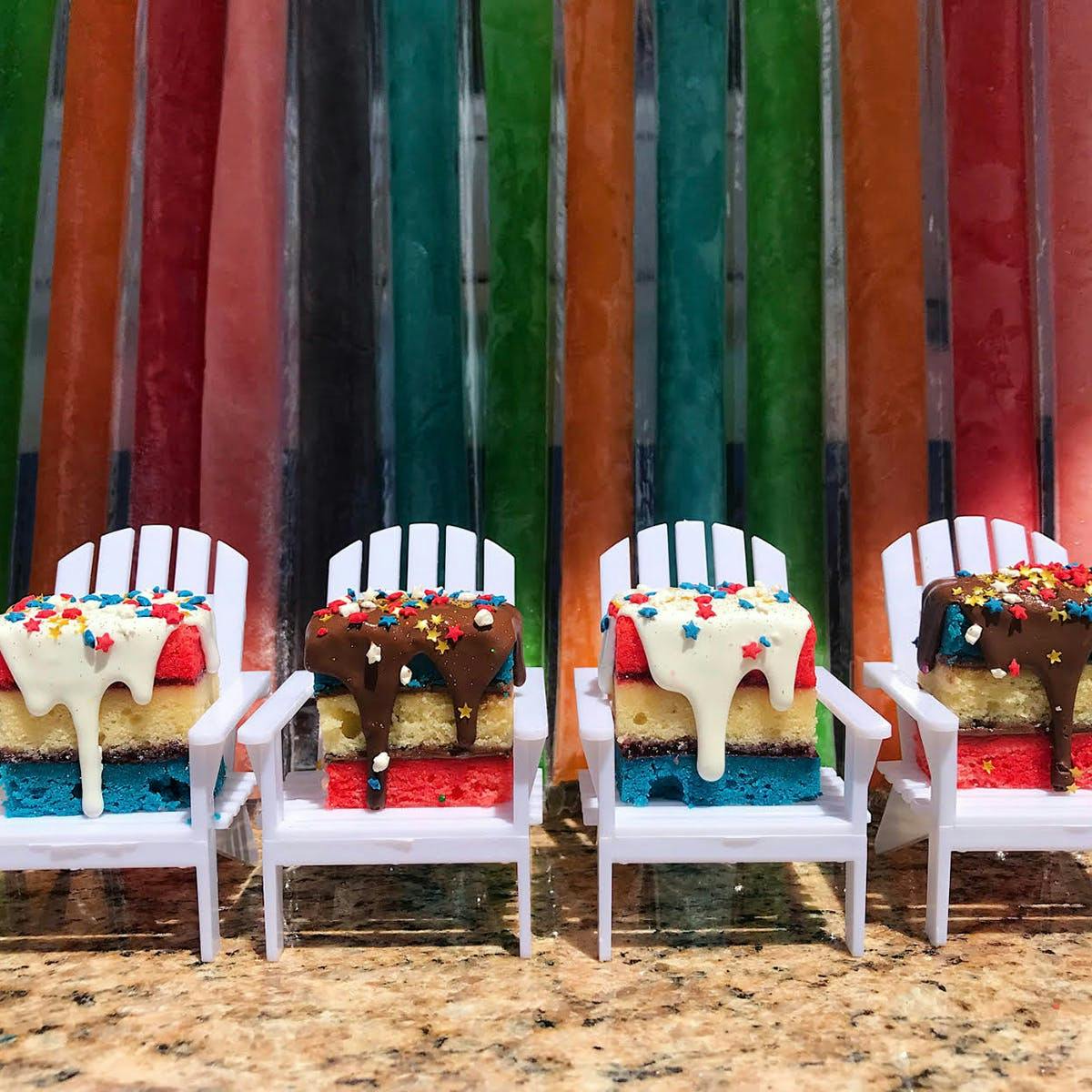 Red, White, & Blue Rainbow Cookies - 20 Pack by Zola Bakes - Alternate image 1