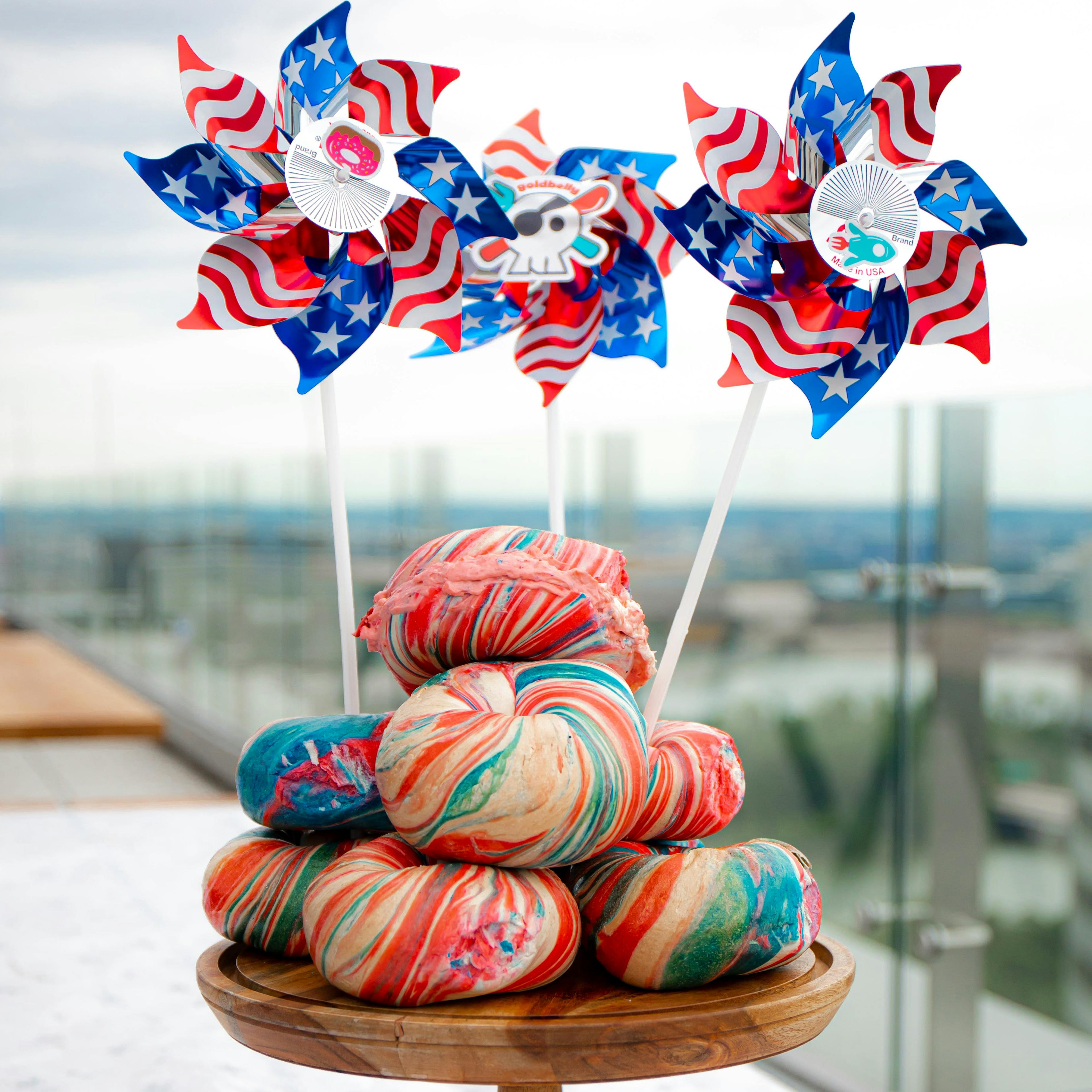 Red, White & Blue Bagel Dozen by The Bagel Nook