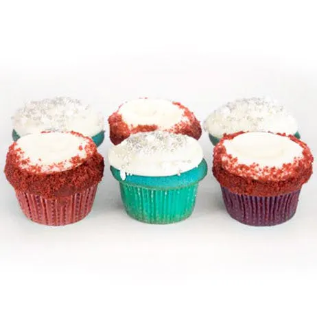 Carousel Cakes - Red & Blue Velvet Cupcakes - 12 Pack
