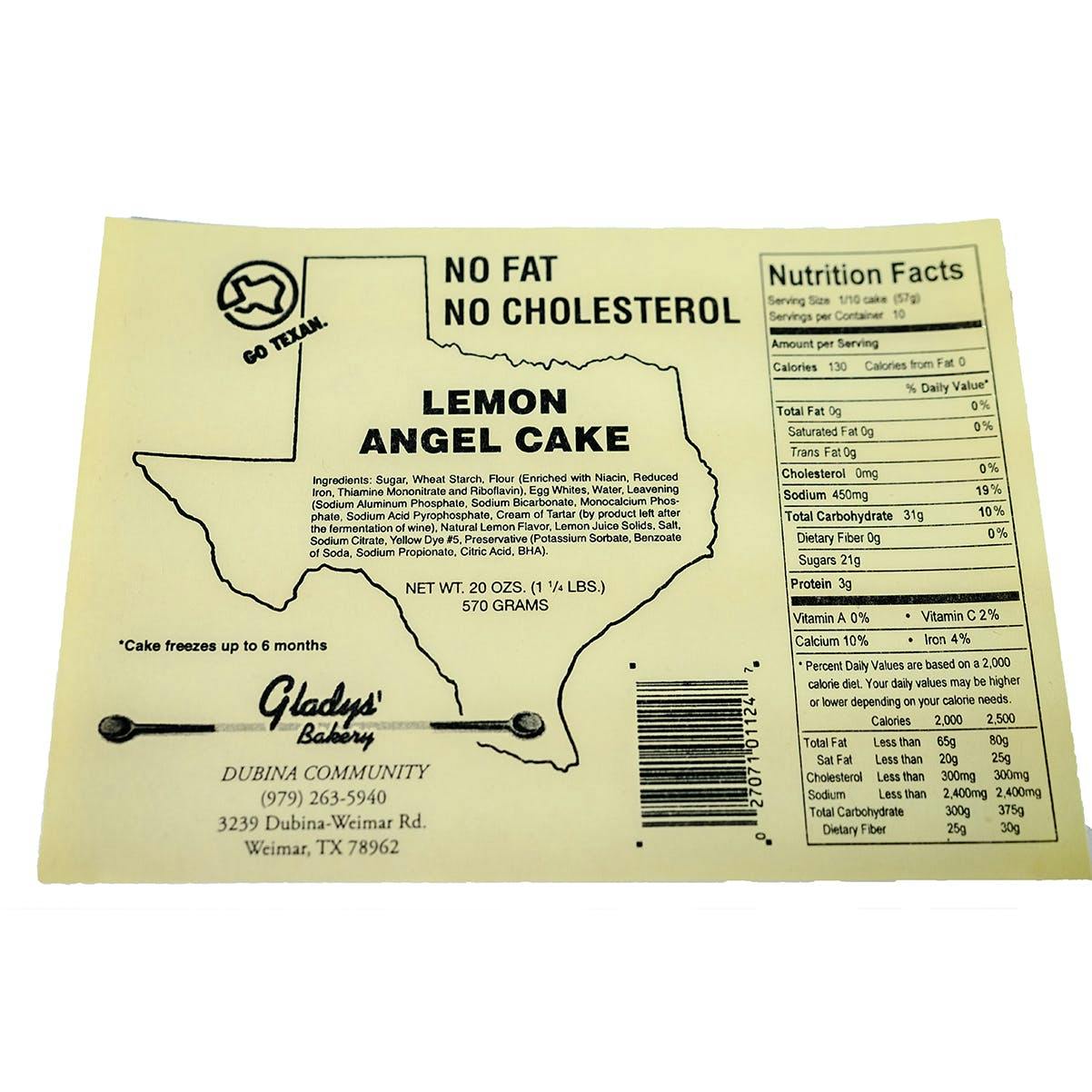 Lemon Angel Food Cake by Gladys' Bakery - Alternate image 5