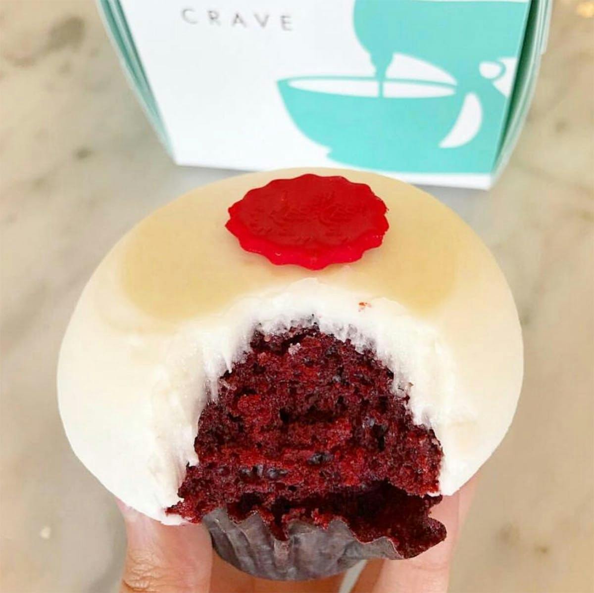 Southern Red Velvet Royalty Cupcake Dozen by Crave Cupcakes