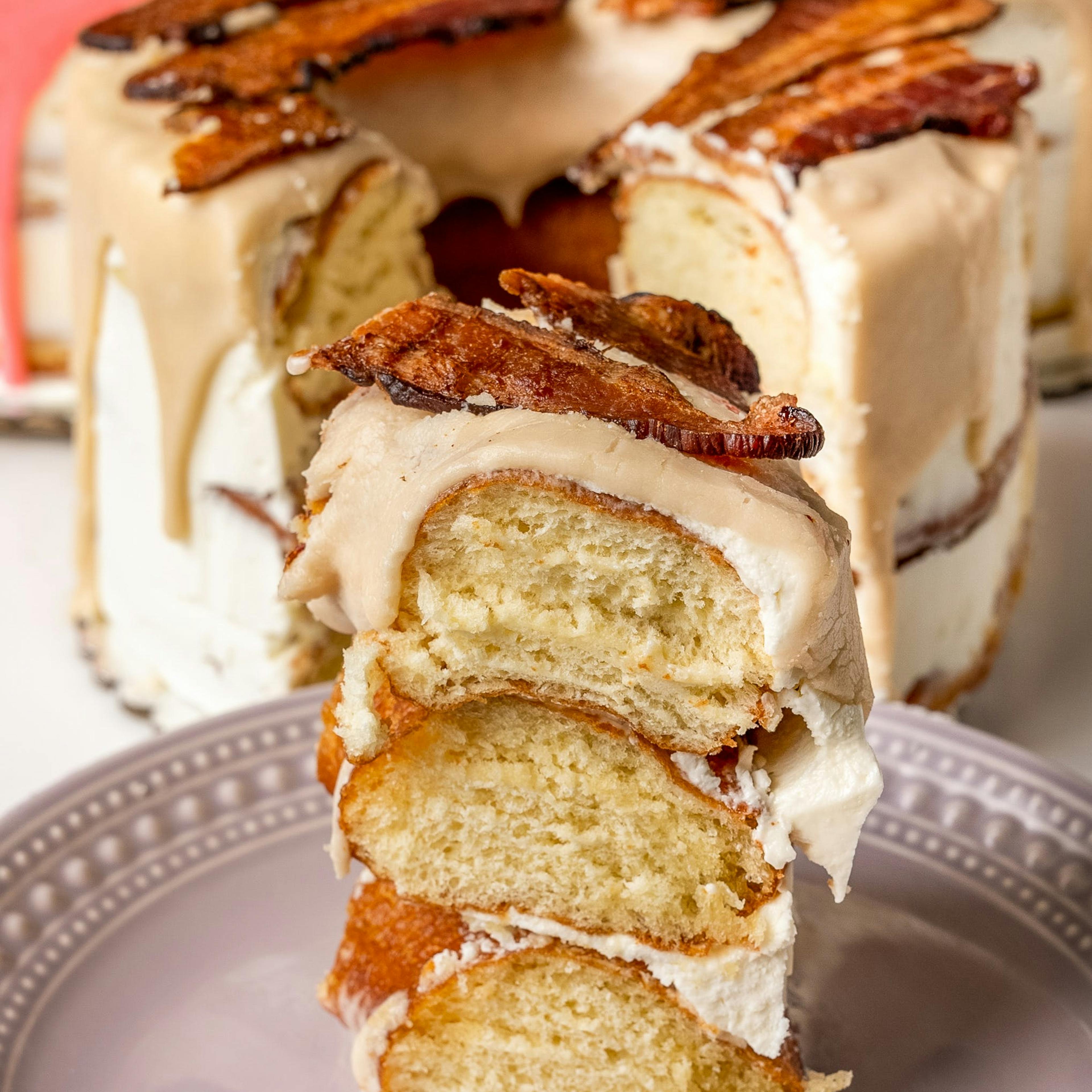 Maple Bacon Jumbo Donut Cake by Angel Food Bakery - Alternate image 3