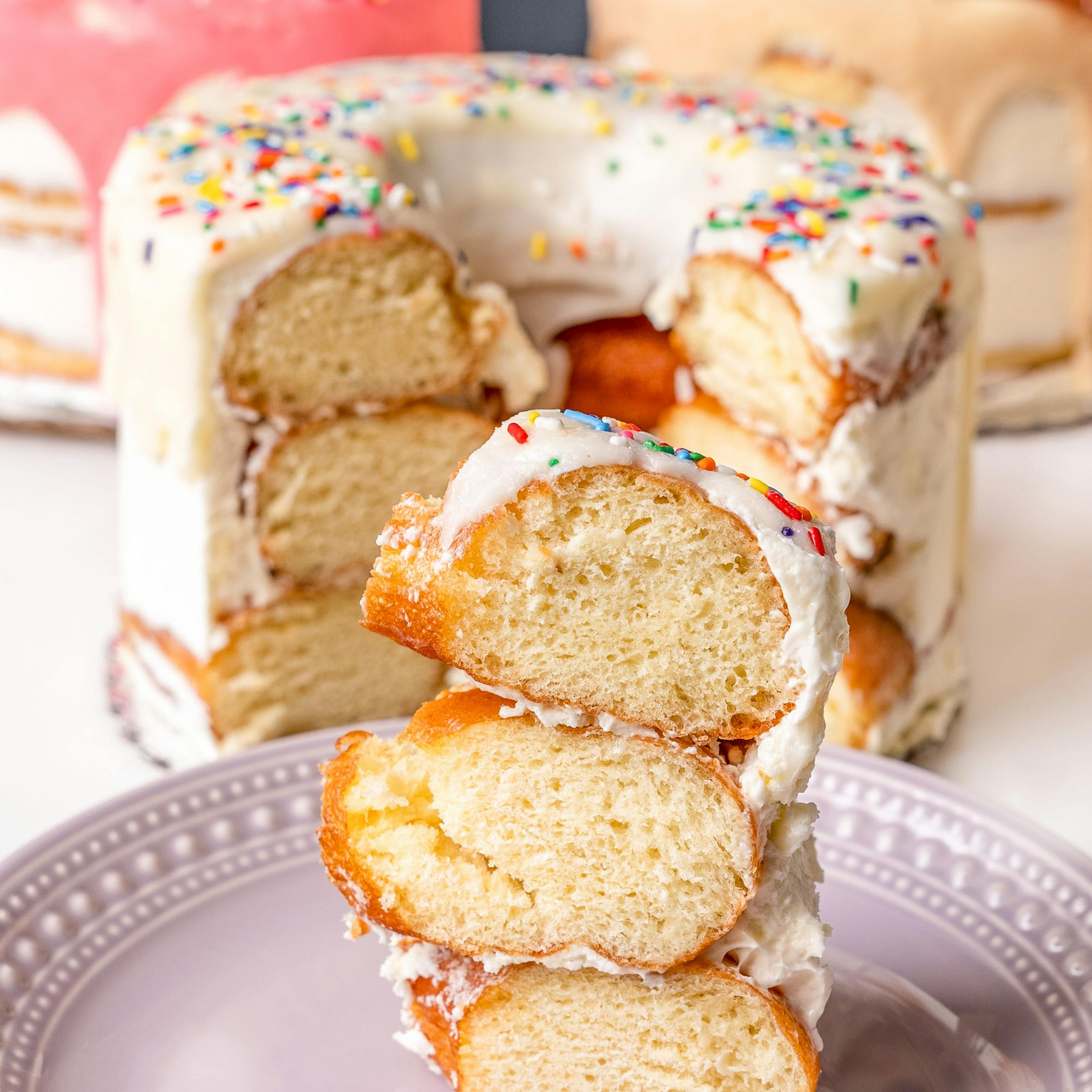 Vanilla Jumbo Donut Cake by Angel Food Bakery - Alternate image 2