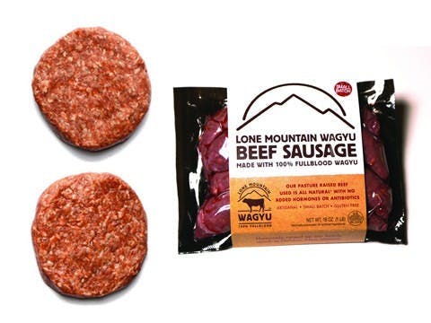 8 Wagyu Burgers + 8 Sausages Grill  Pack by Lone Mountain Wagyu - Alternate image 2