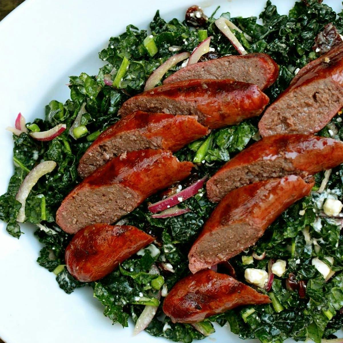 8 Wagyu Burgers + 8 Sausages Grill  Pack by Lone Mountain Wagyu - Alternate image 1