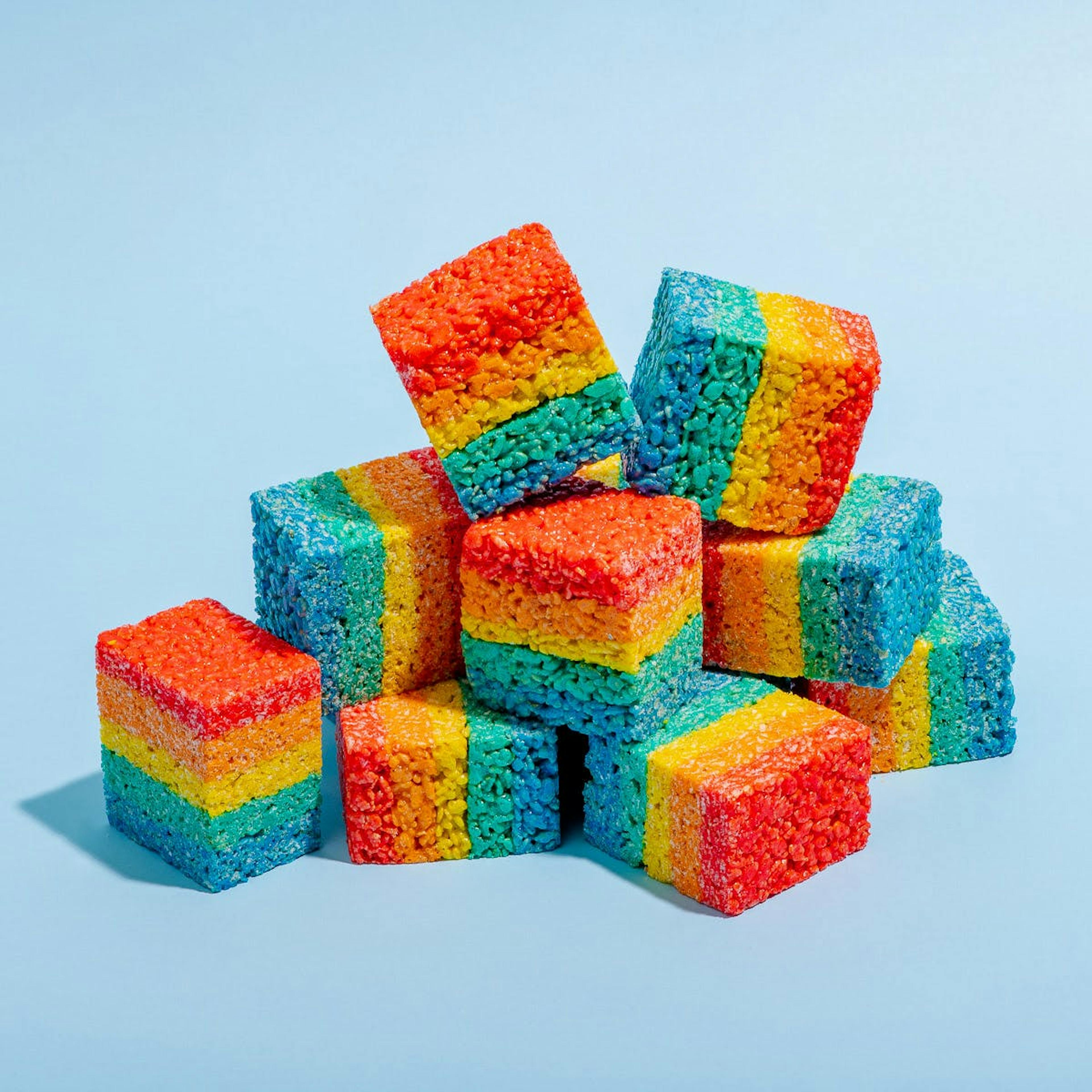 Rainbow Rice Krispie Treats - 12 Pack by Treat House - Alternate image 2