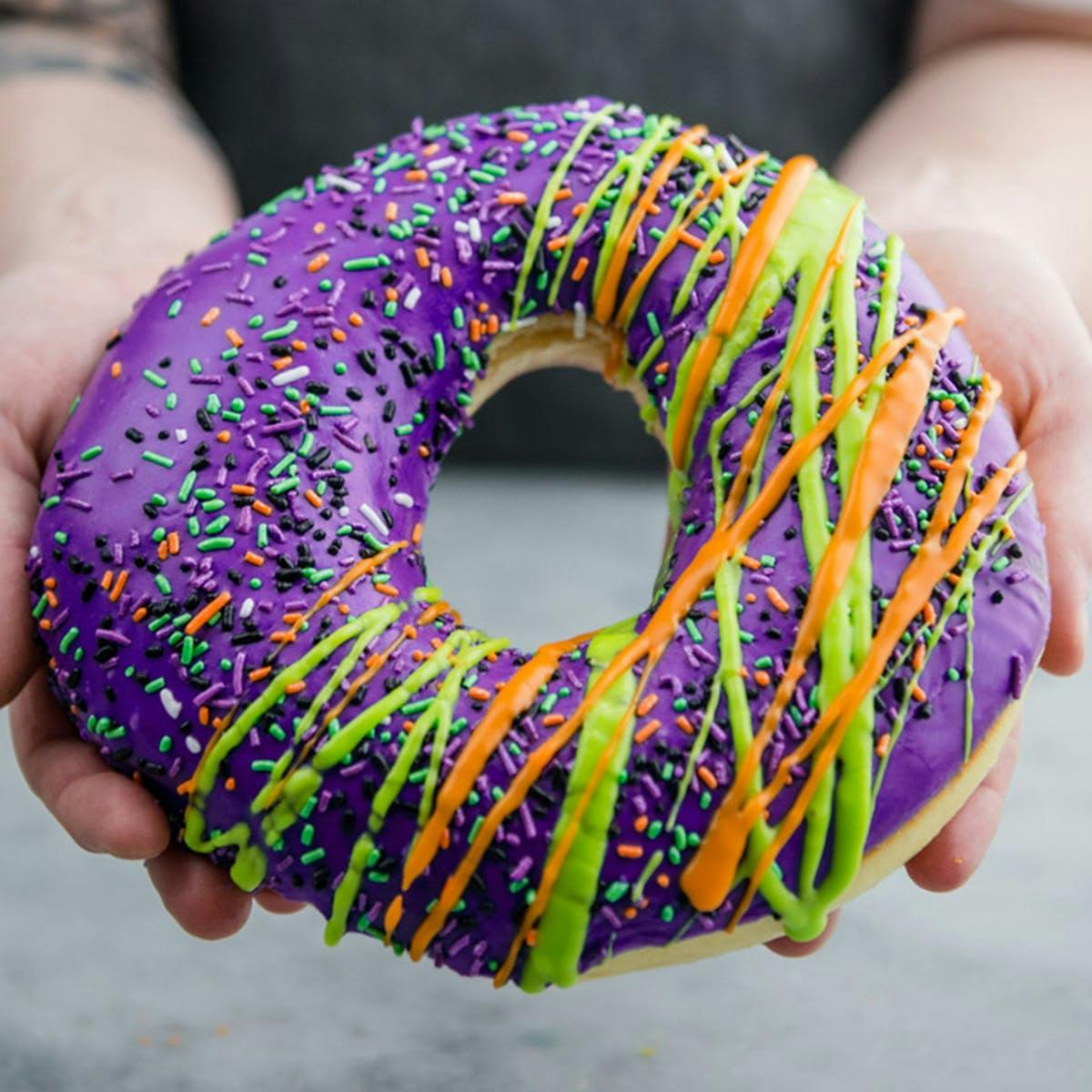 Halloween Big Ass Jumbo Donut by Angel Food Bakery - Alternate image 1