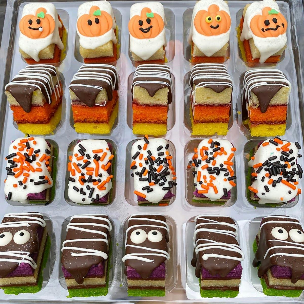 Halloween Rainbow Cookies - 20 Pack by Zola Bakes